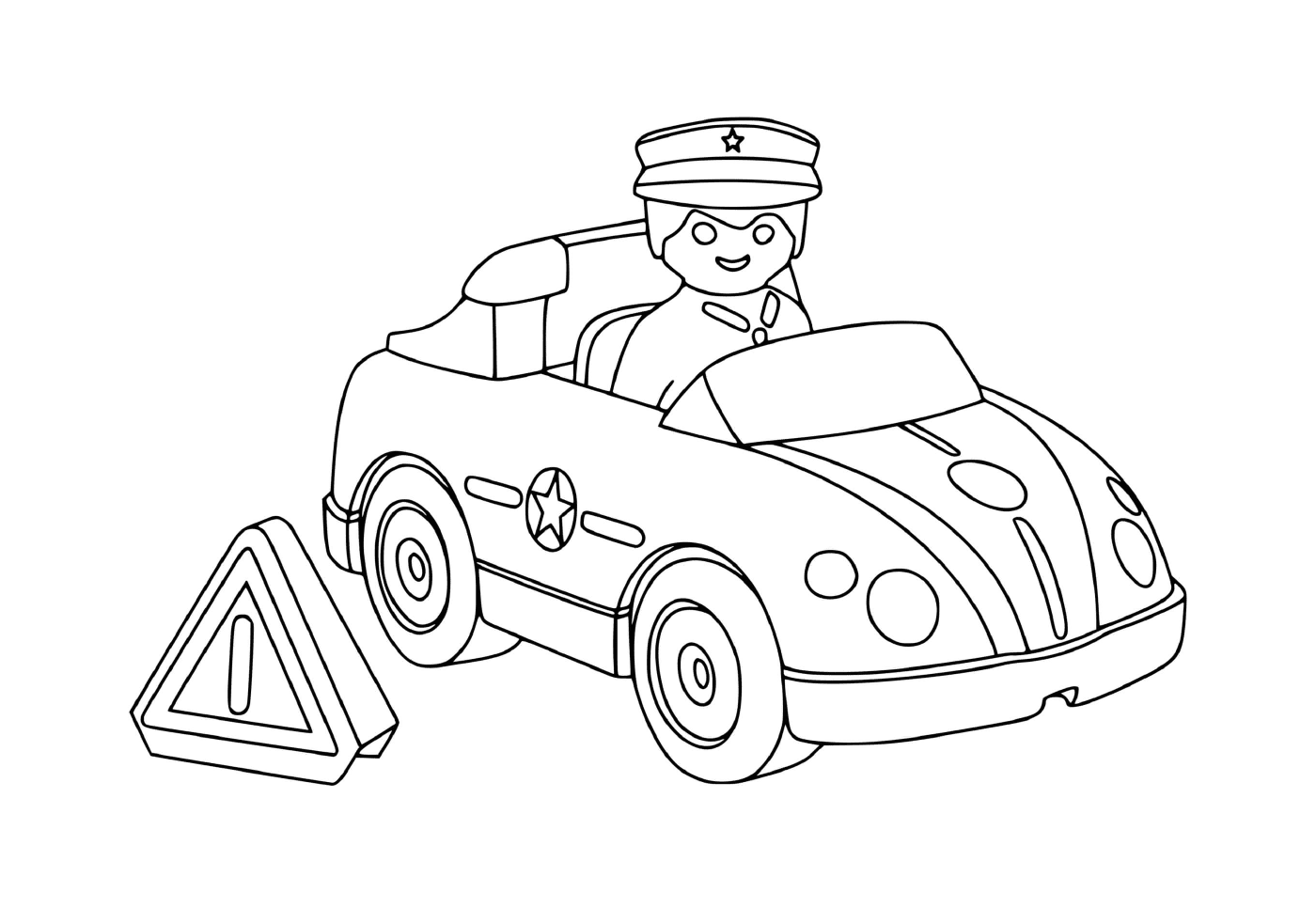 coloriage voiture de police playmobil