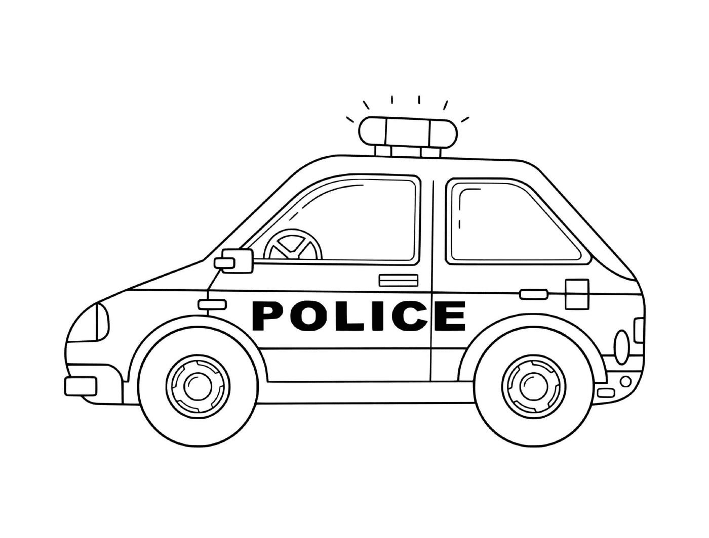 coloriage voiture de police nationale france