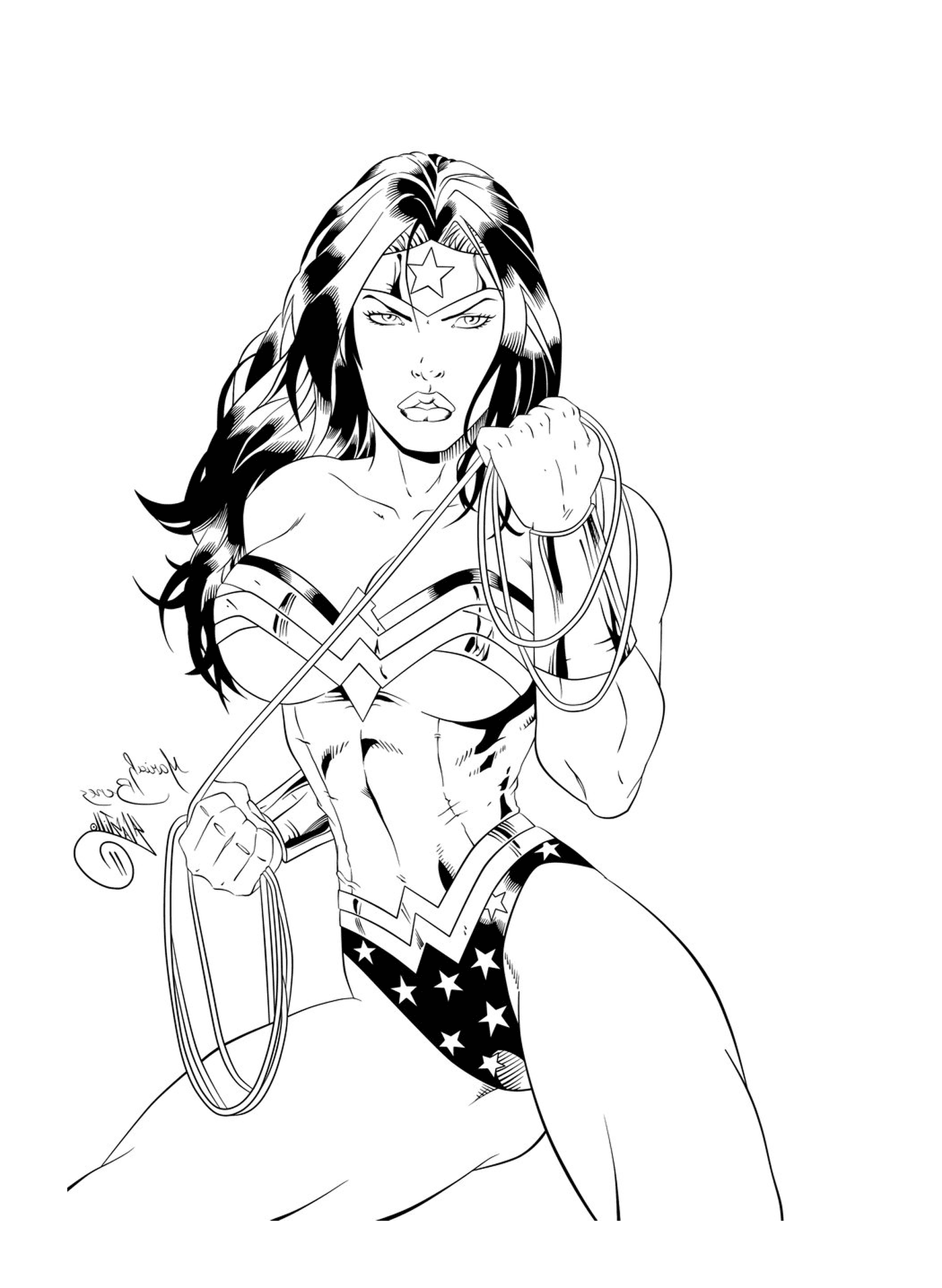 coloriage wonder woman 2017 by swave18
