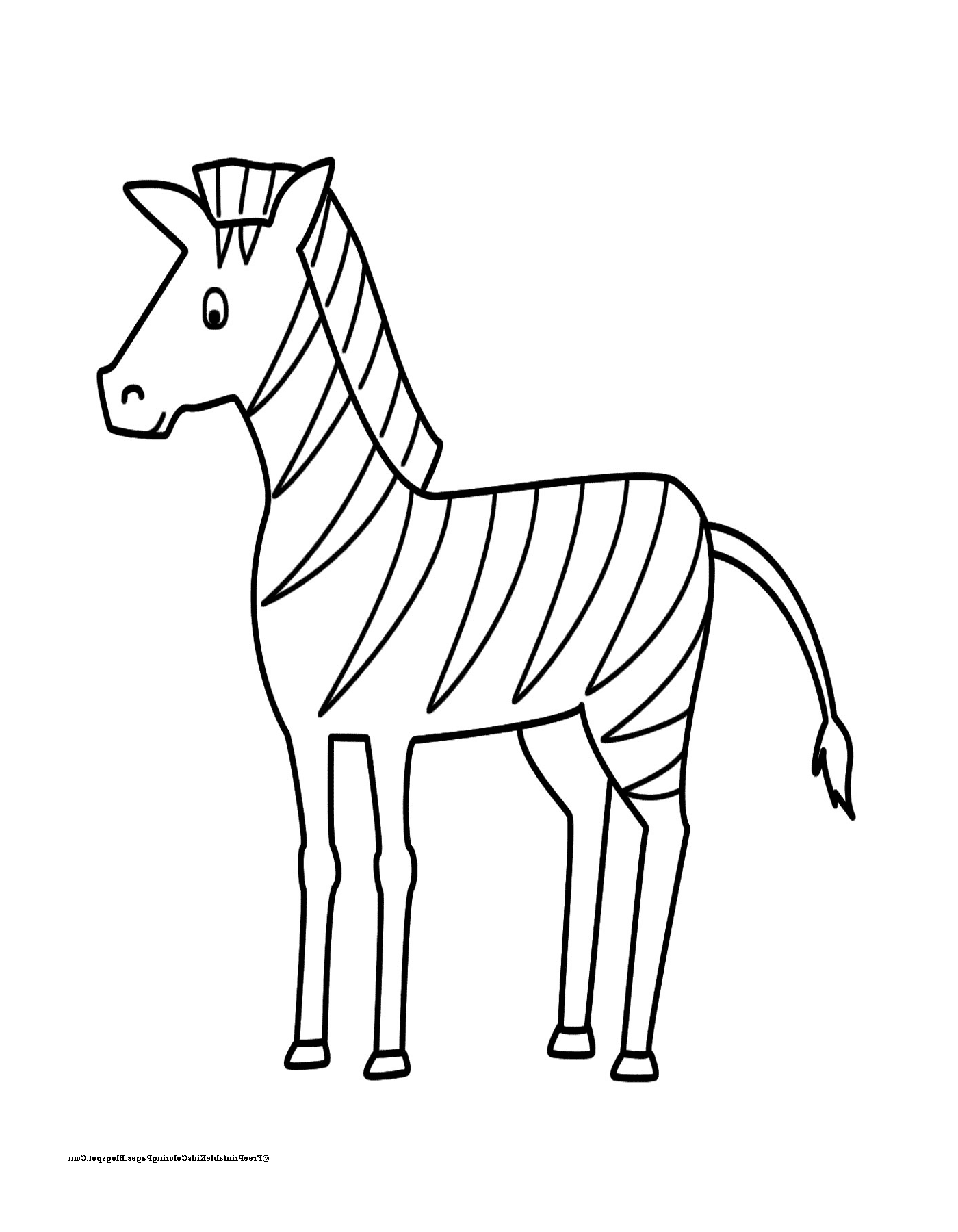 coloriage zebre 4