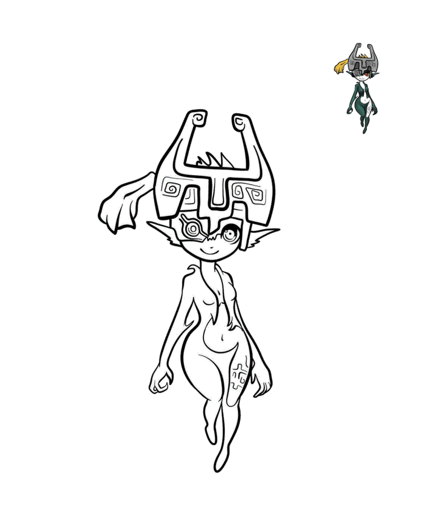 coloriage midna resident de twilight realm