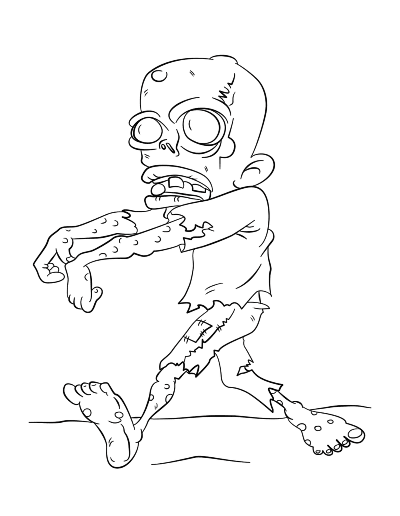 coloriage walking dead zombie