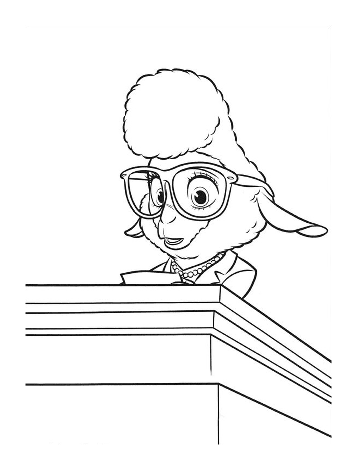 coloriage zootopie madame bellwether