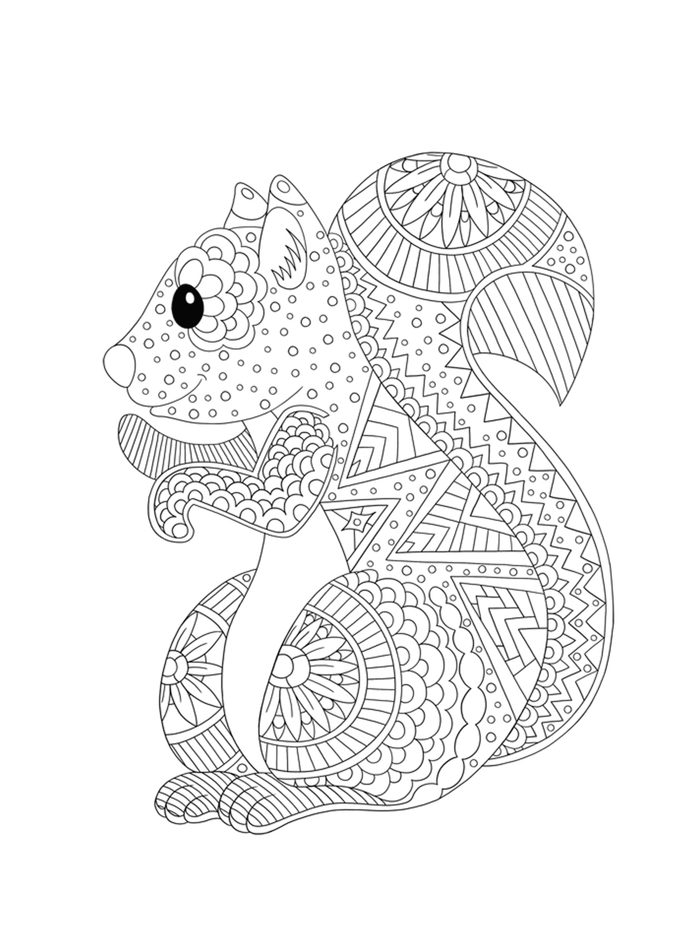   Un animal avec un motif design 