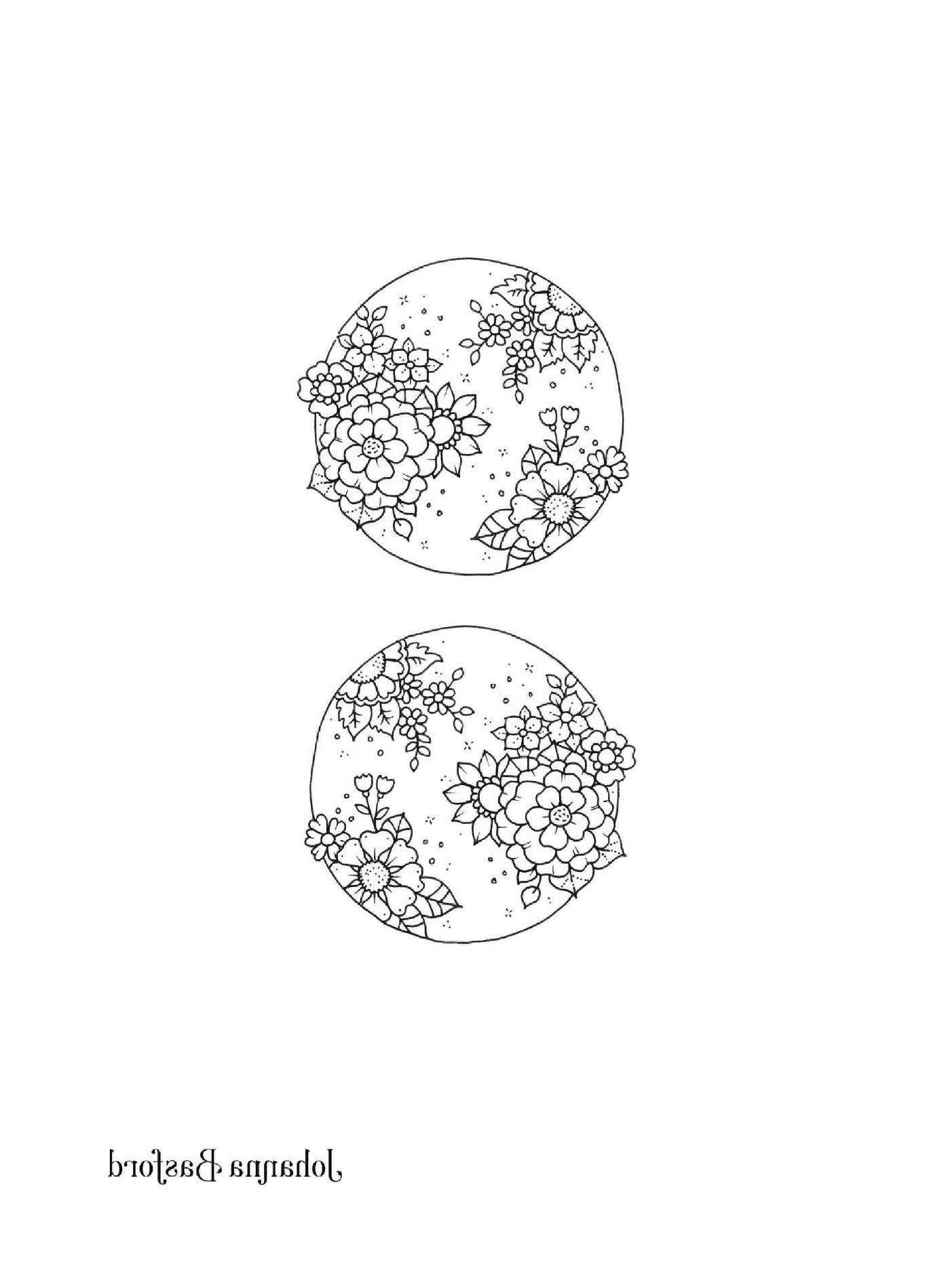   Deux dessins en noir et blanc d'un globe 
