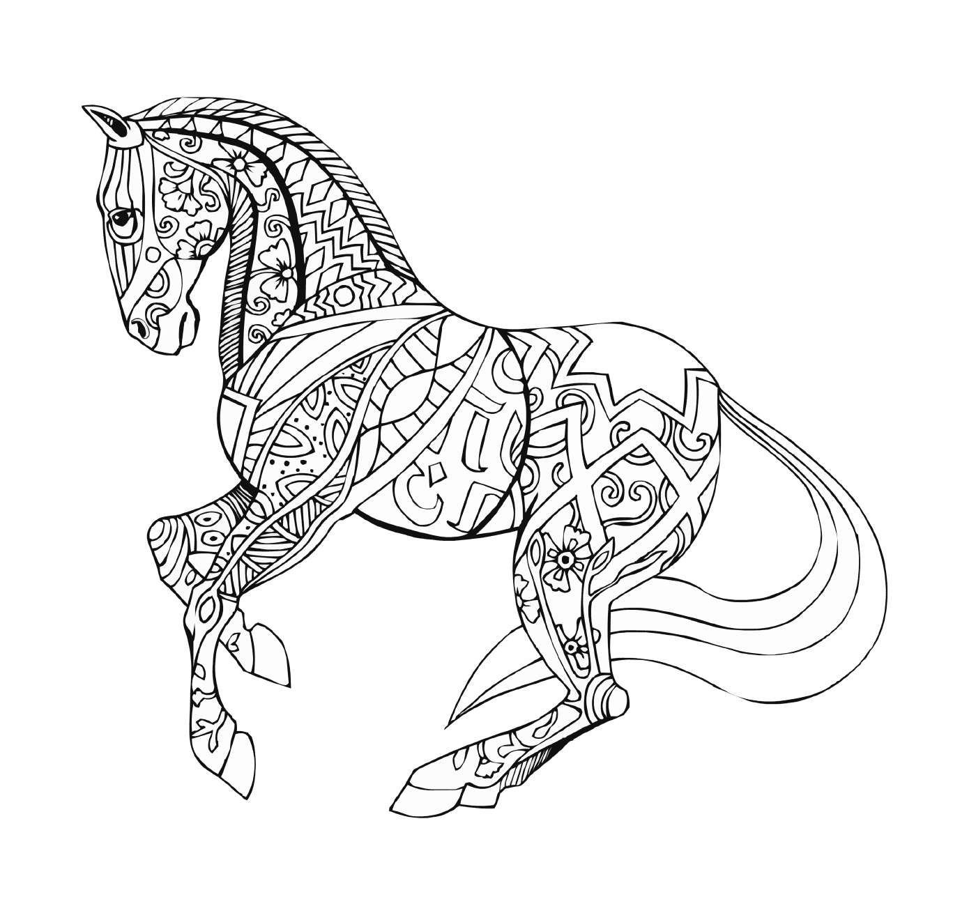   Un cheval 