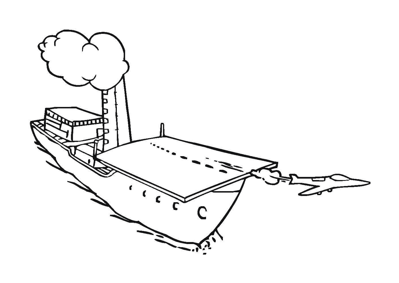   Un bateau sur l'eau 
