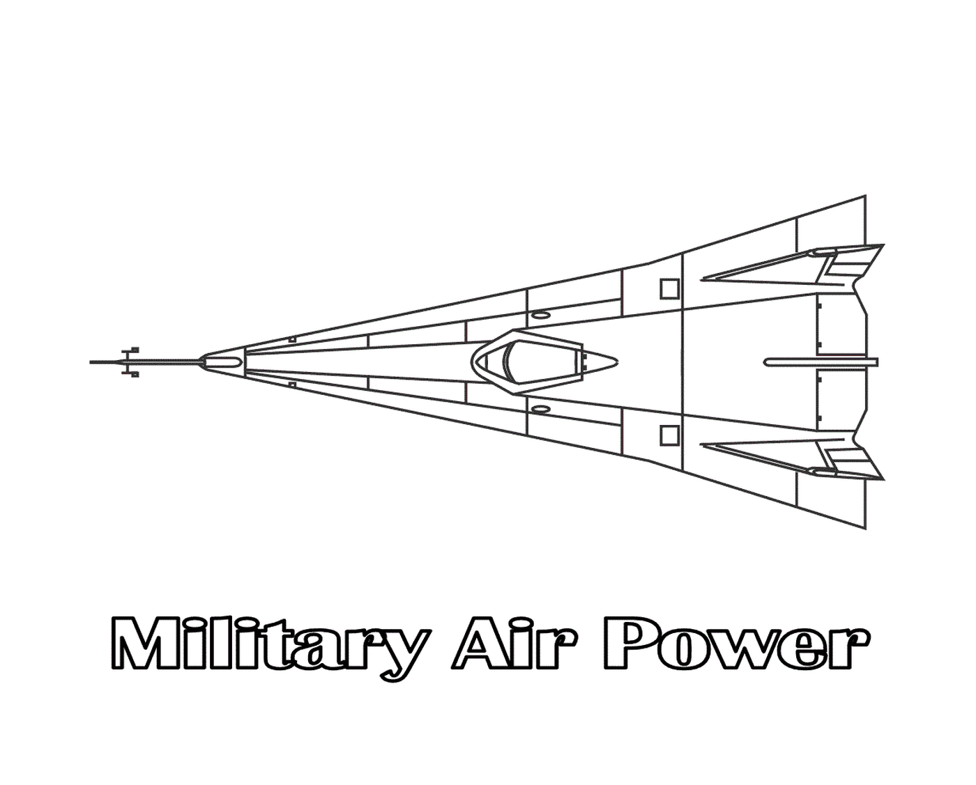   Un avion de puissance aérienne militaire 