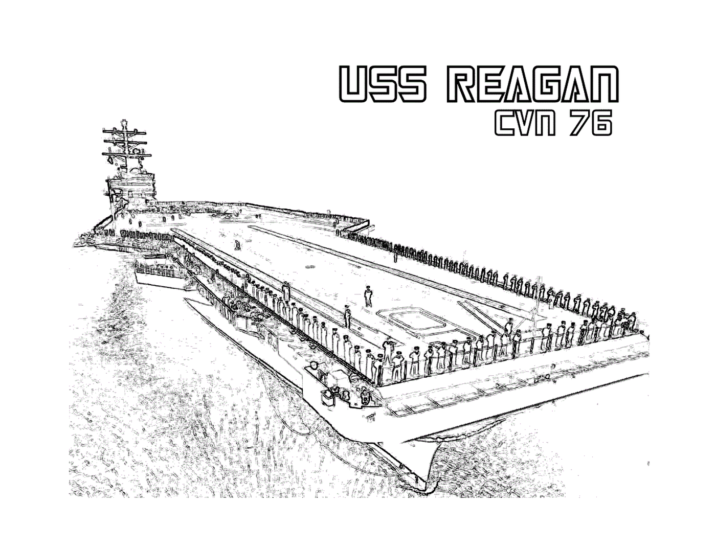   L'USS Reagan CVN-70 