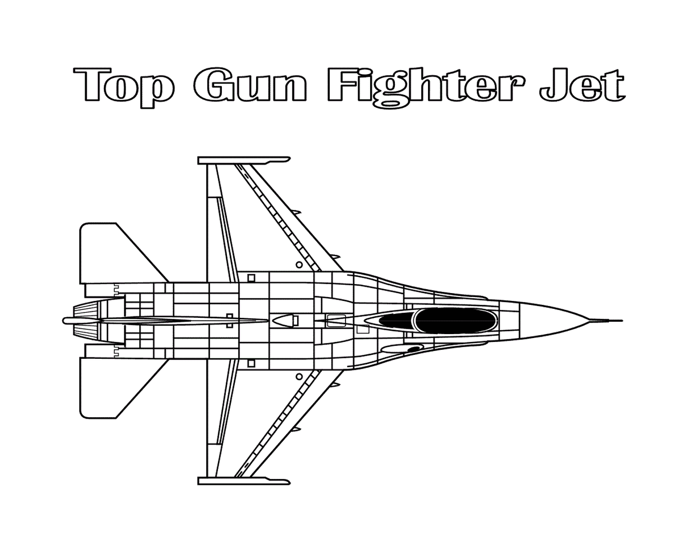   Un avion de chasse Top Gun 