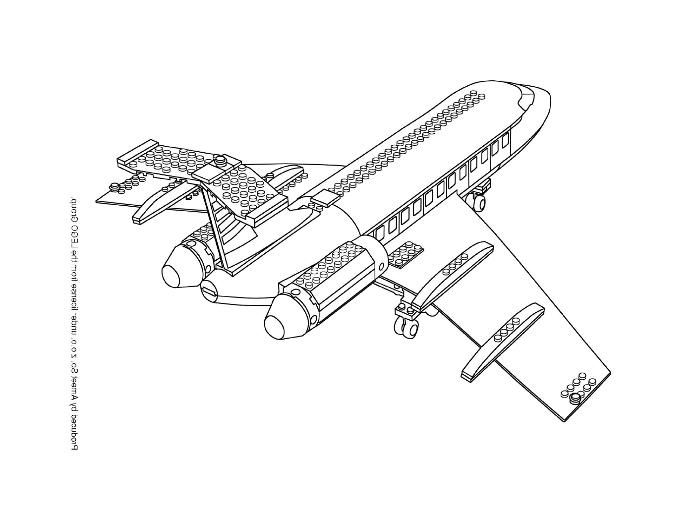   Un avion en dessin 