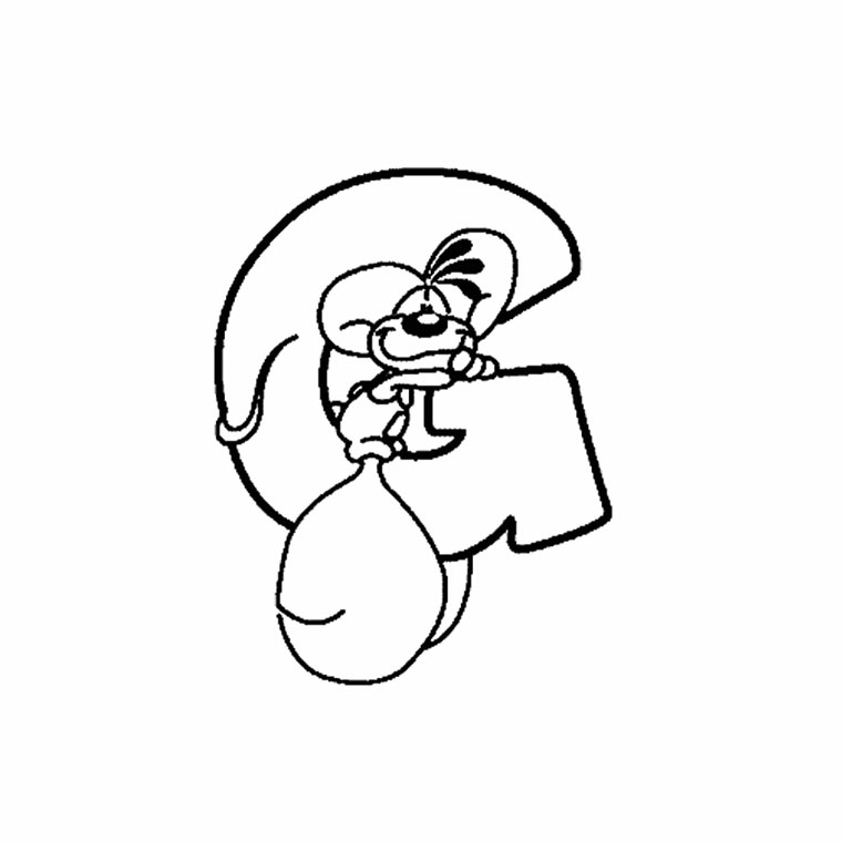   Une image d'un personnage de dessin animé tenant un sac 