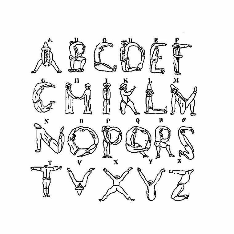   Un ensemble de lettres avec une police de caractères 