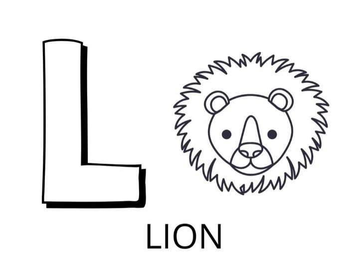   La lettre L est pour lion 