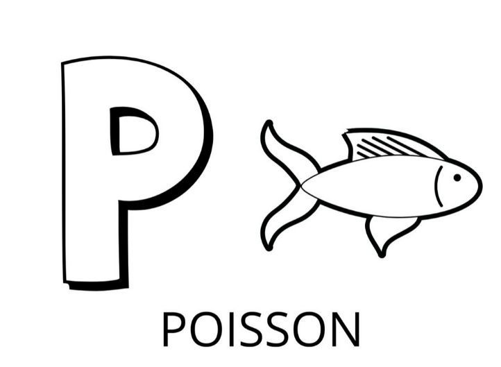   La lettre P est pour poisson 
