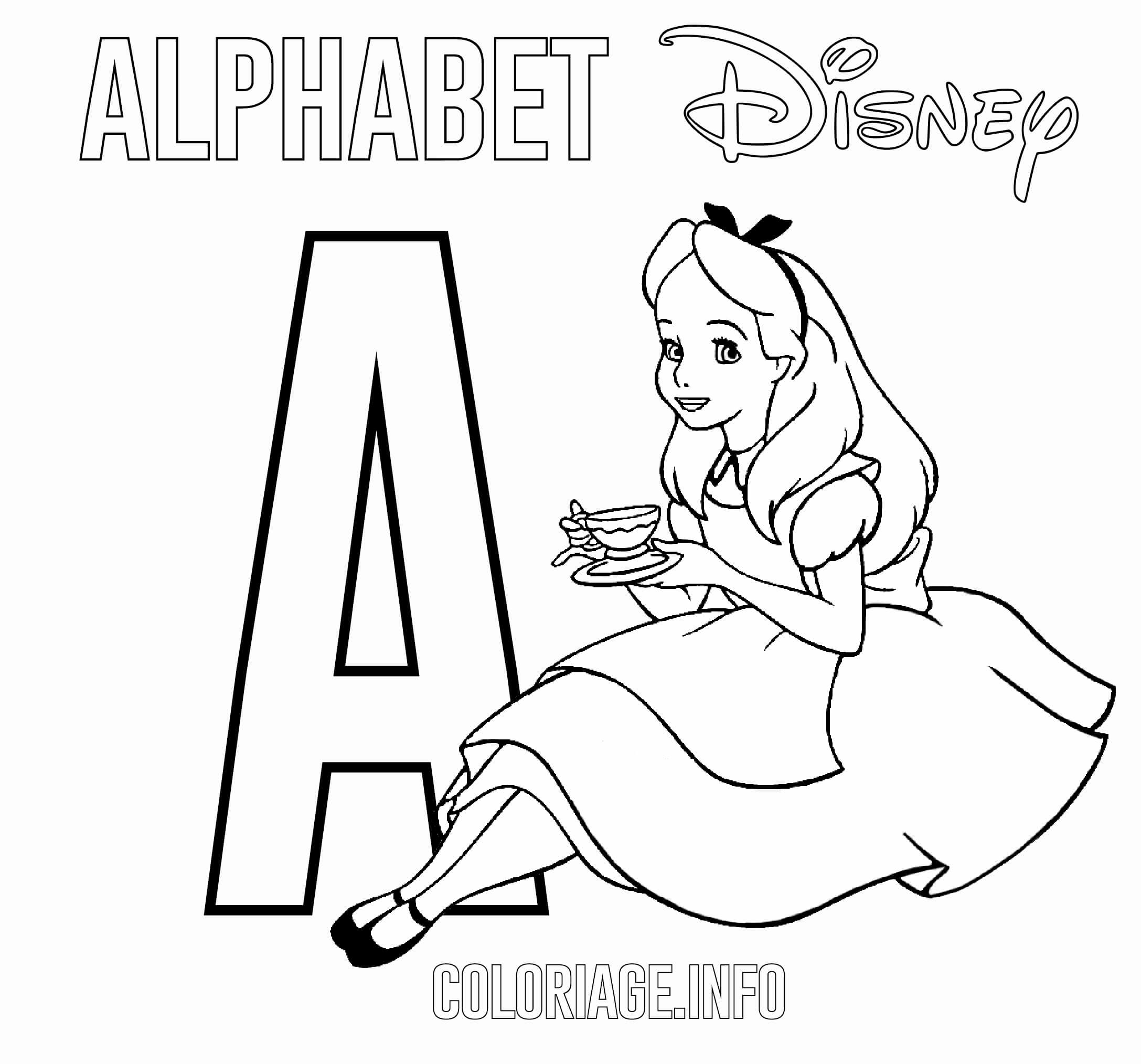   La lettre A est pour Alice 