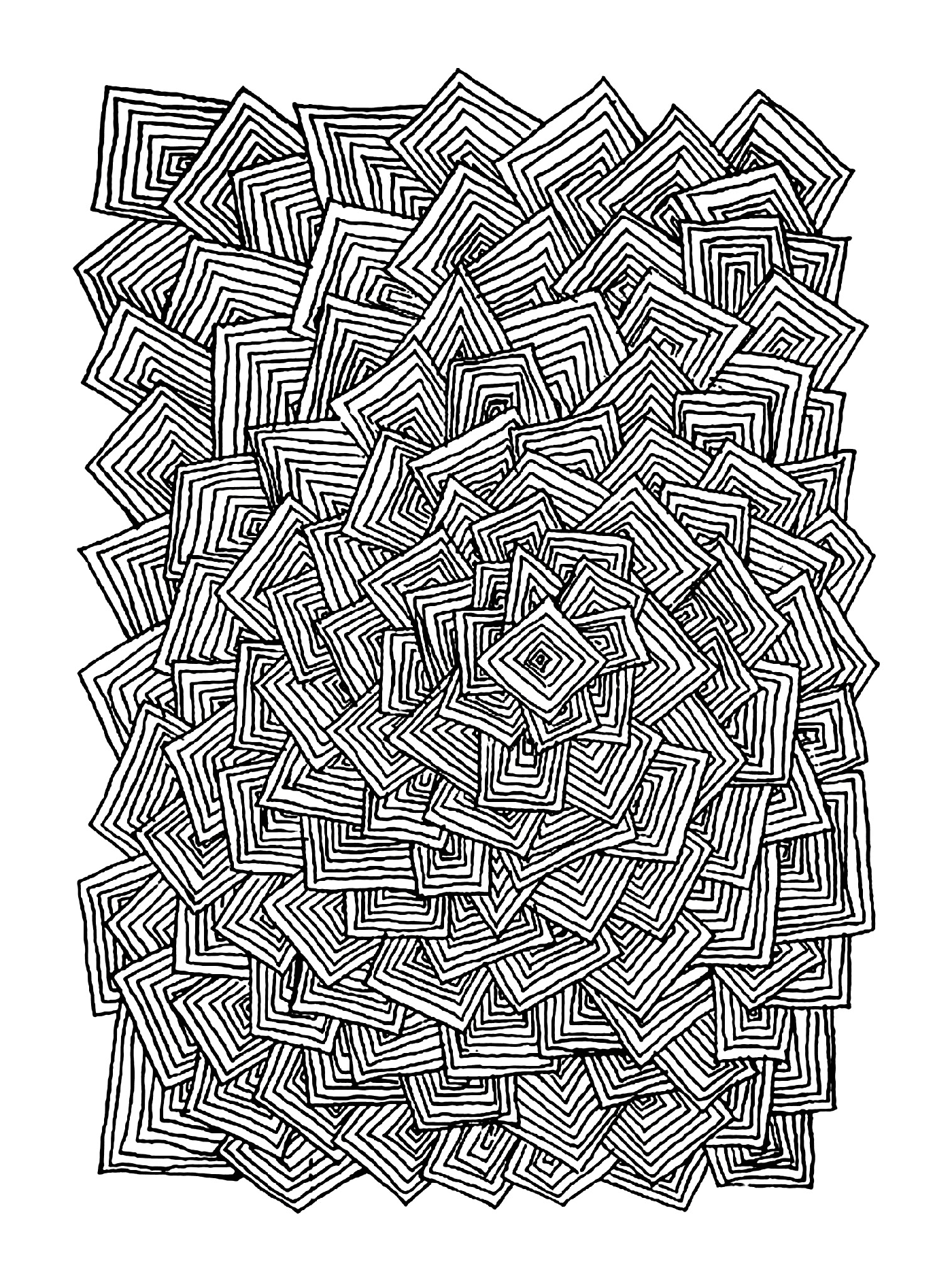  un motif abstrait fait de carrés 