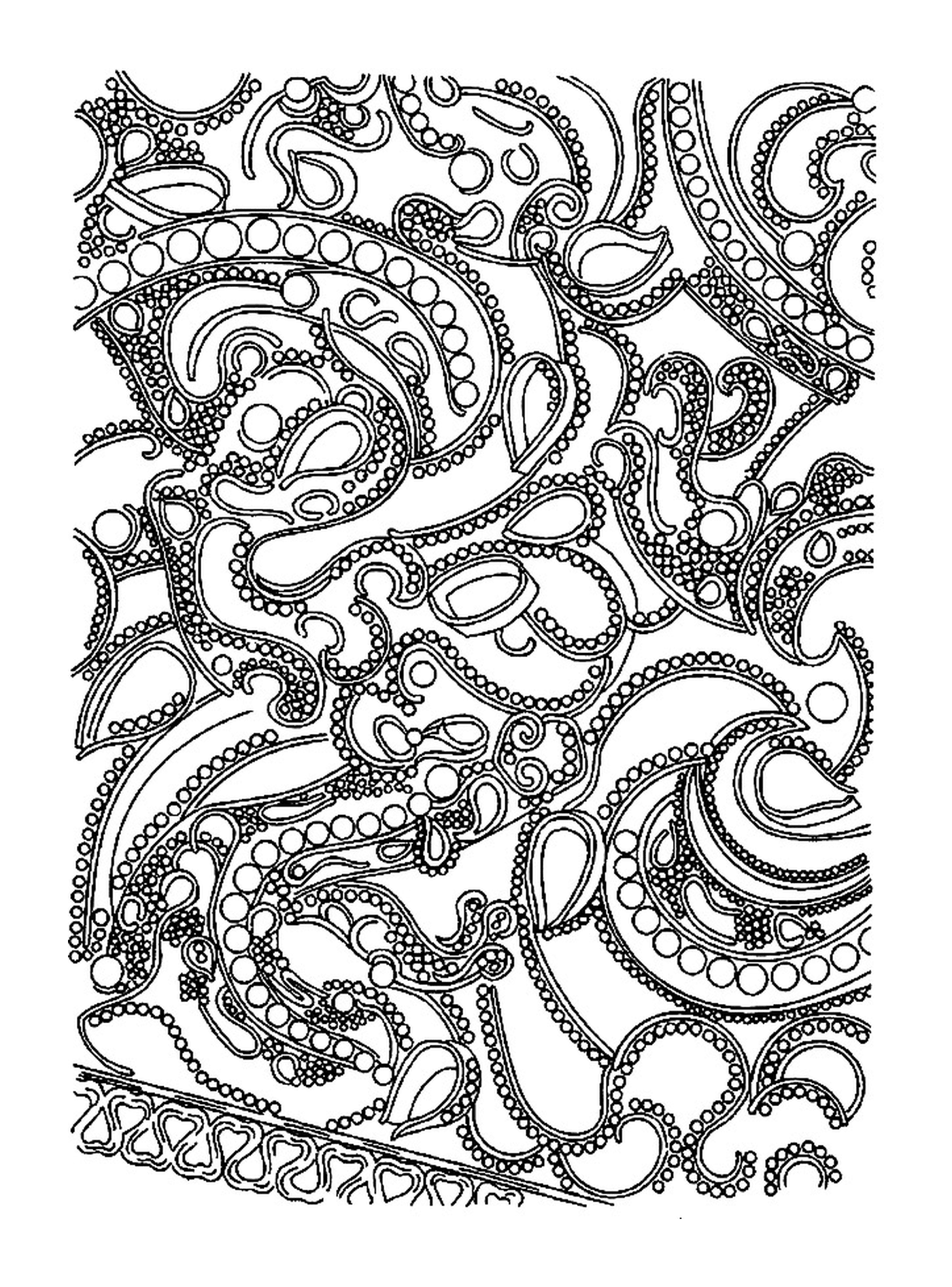   Des tentacules abstraites sur un fond blanc 