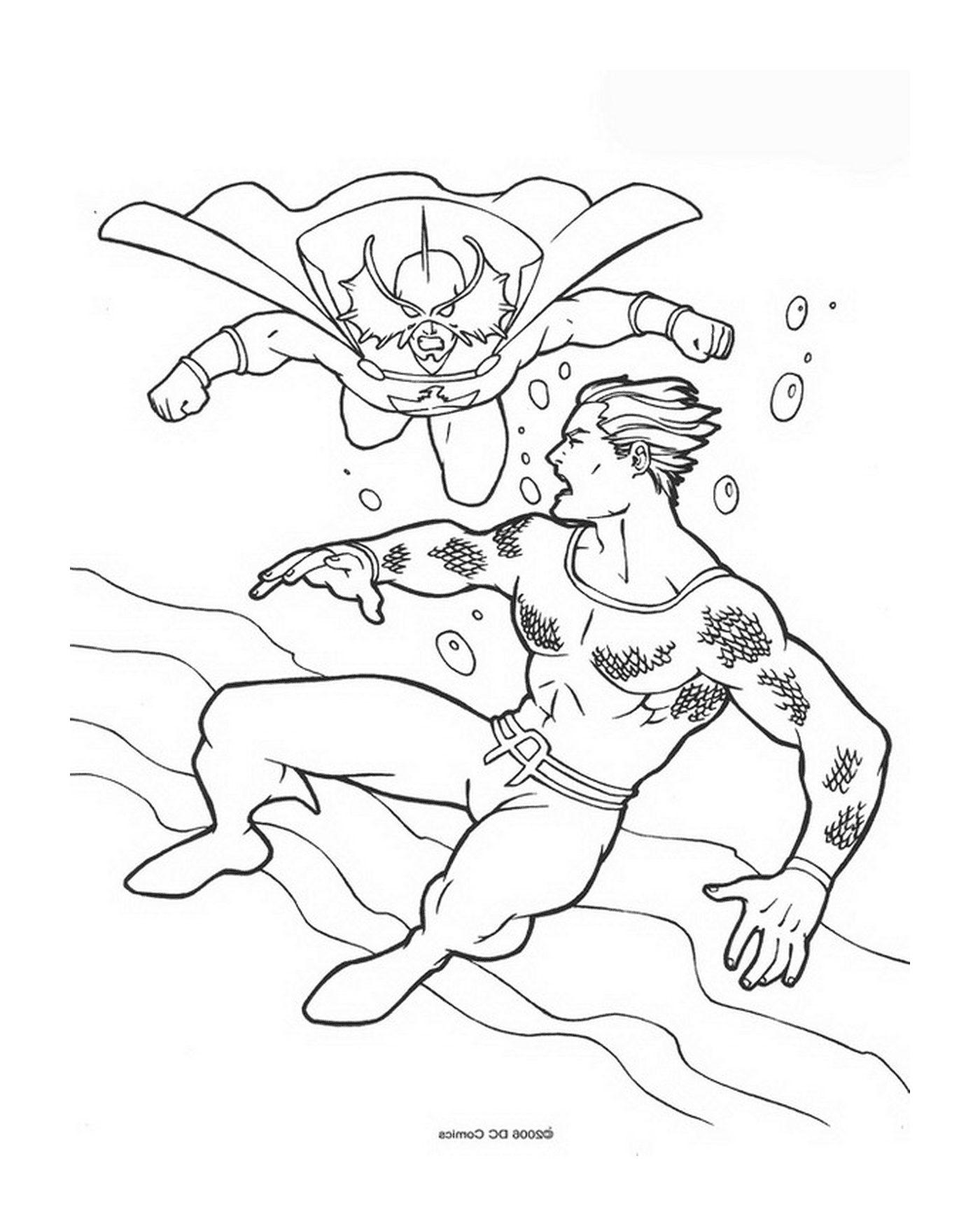   Image d'un homme plongeant dans l'eau 