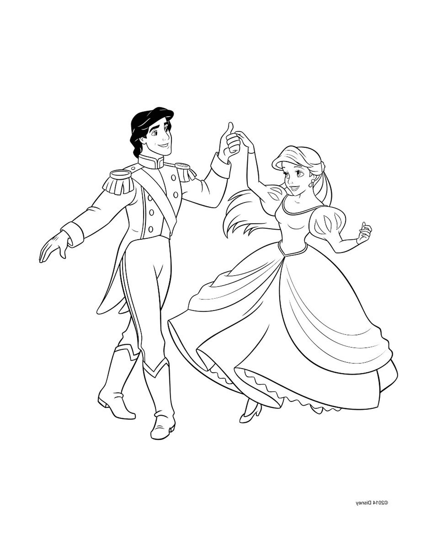   Un homme et une femme qui dansent 