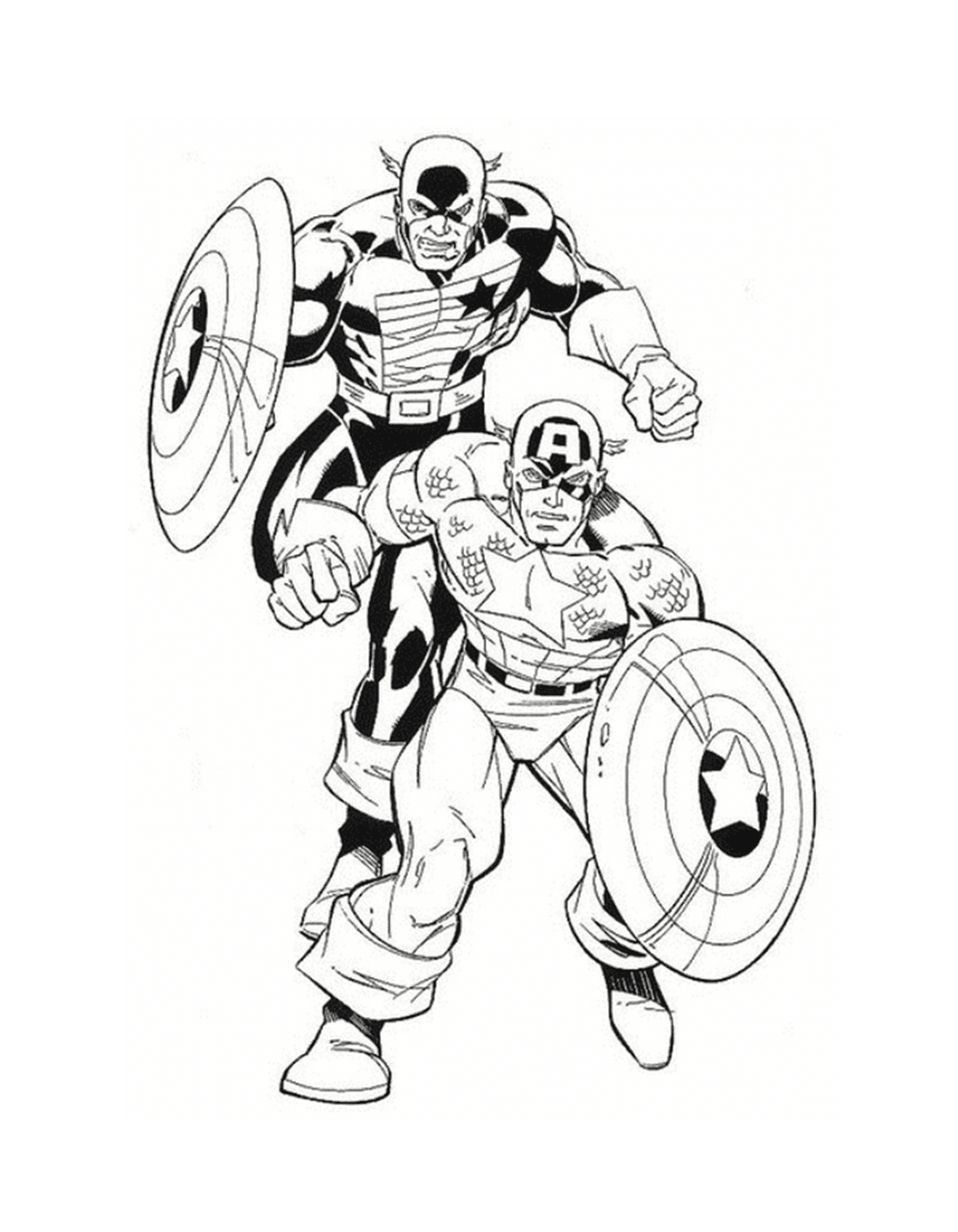   Deux super-héros 