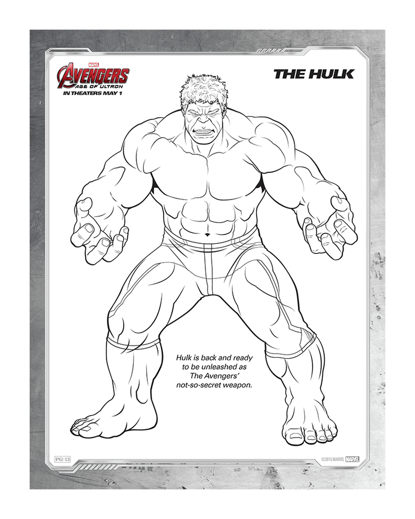   Image d'un adulte, Hulk 