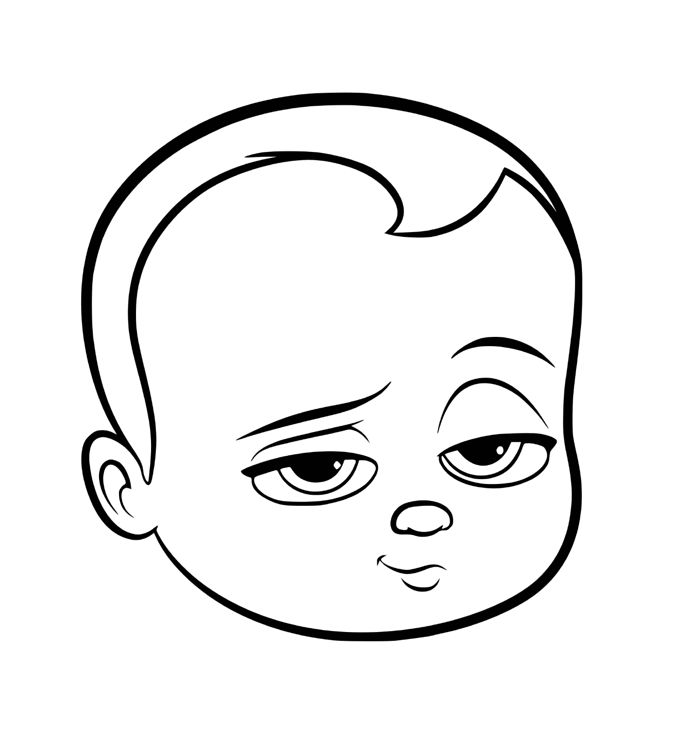   Le visage d'un bébé 