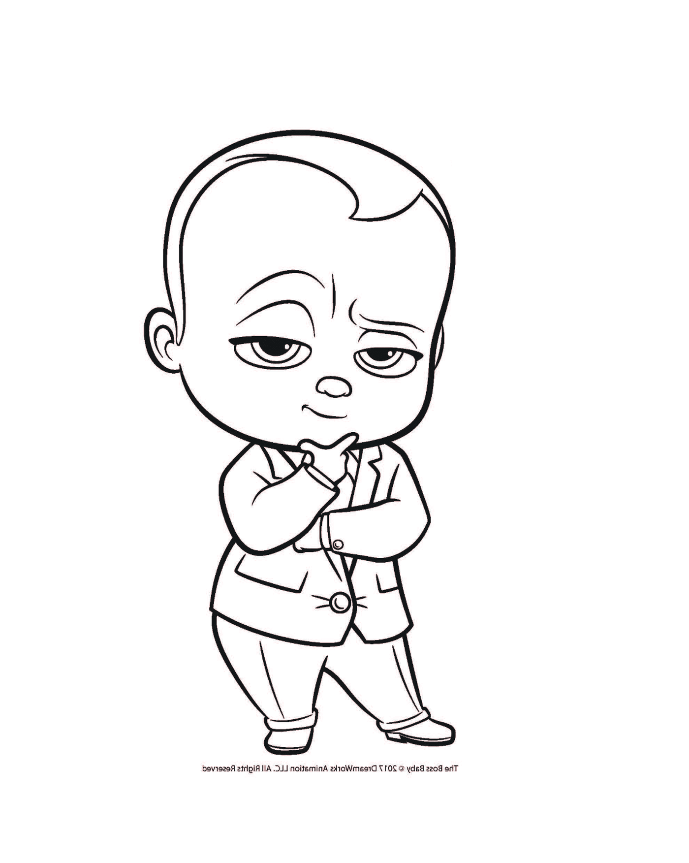   Un bébé garçon en costume 