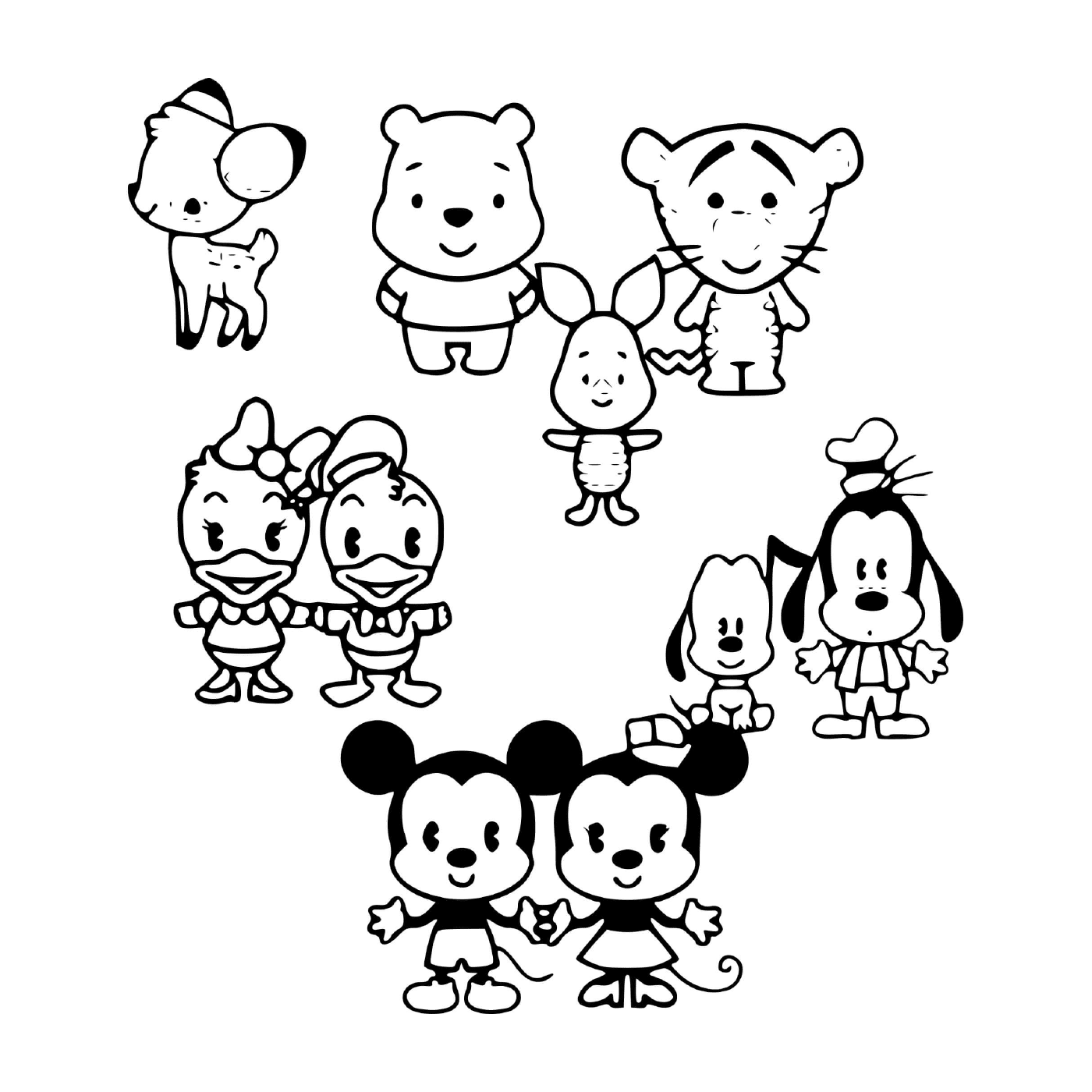   Personnages de dessins animés de Disney 