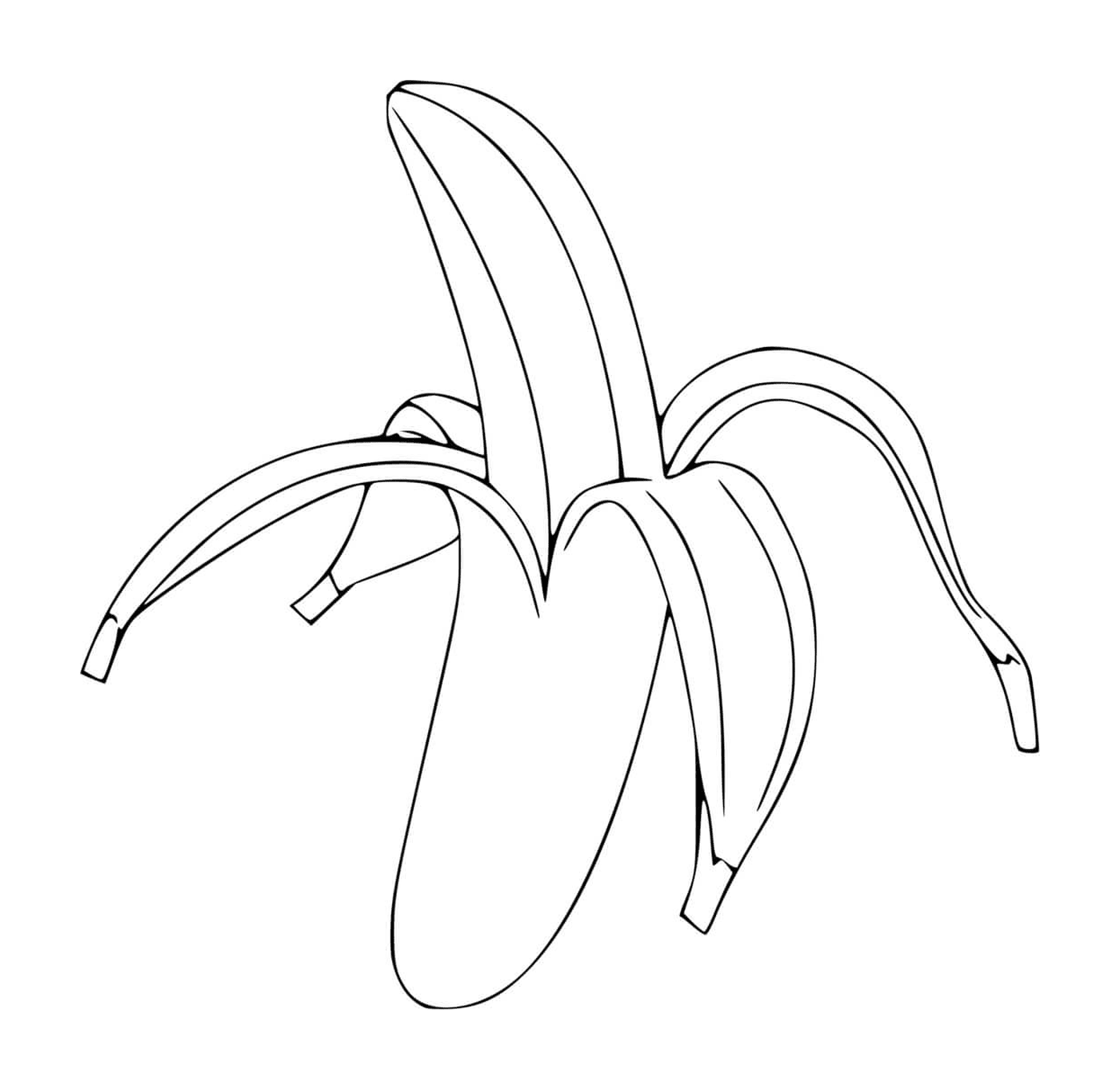  Une banane non pelée 
