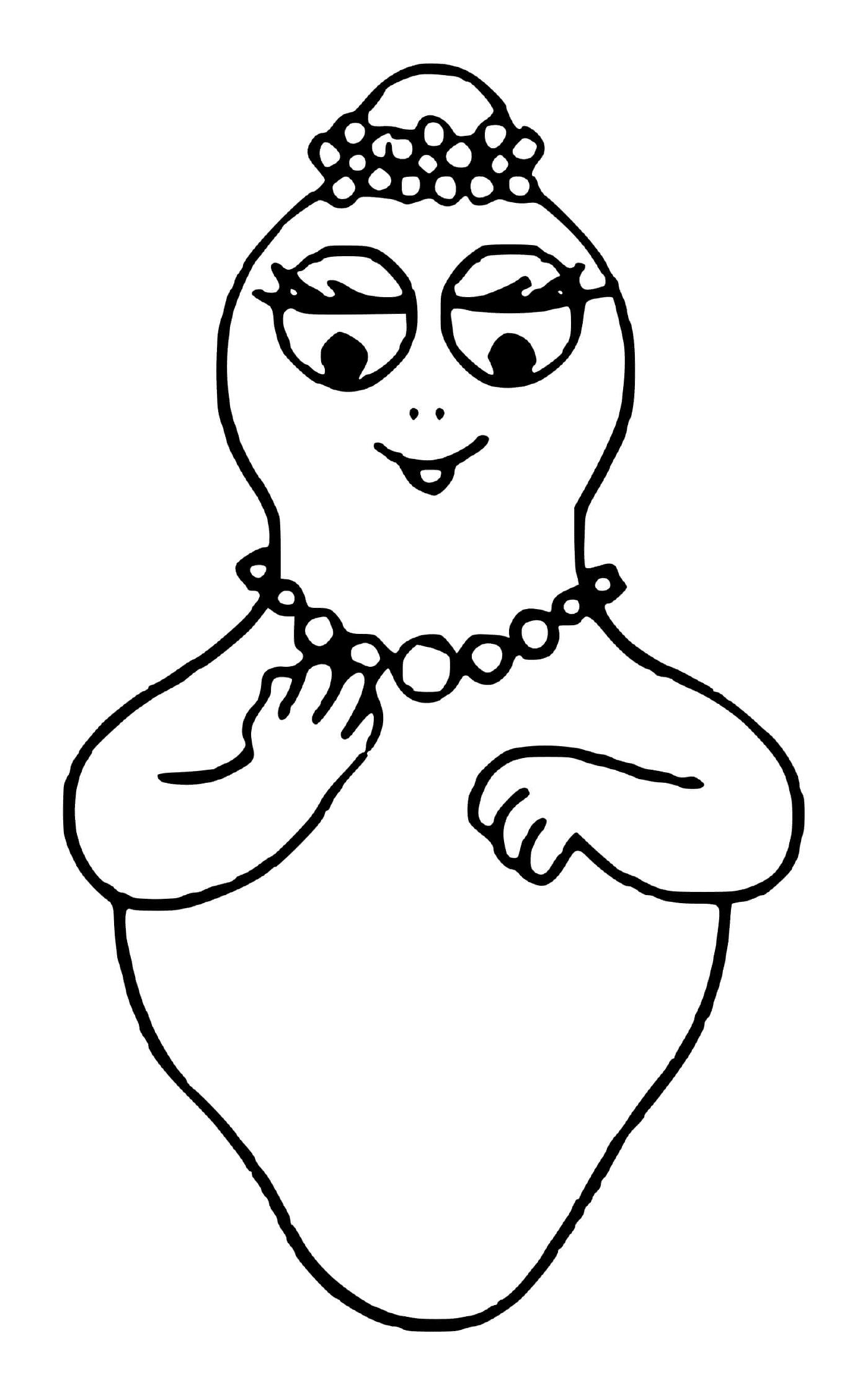   Une personne tenant un collier 