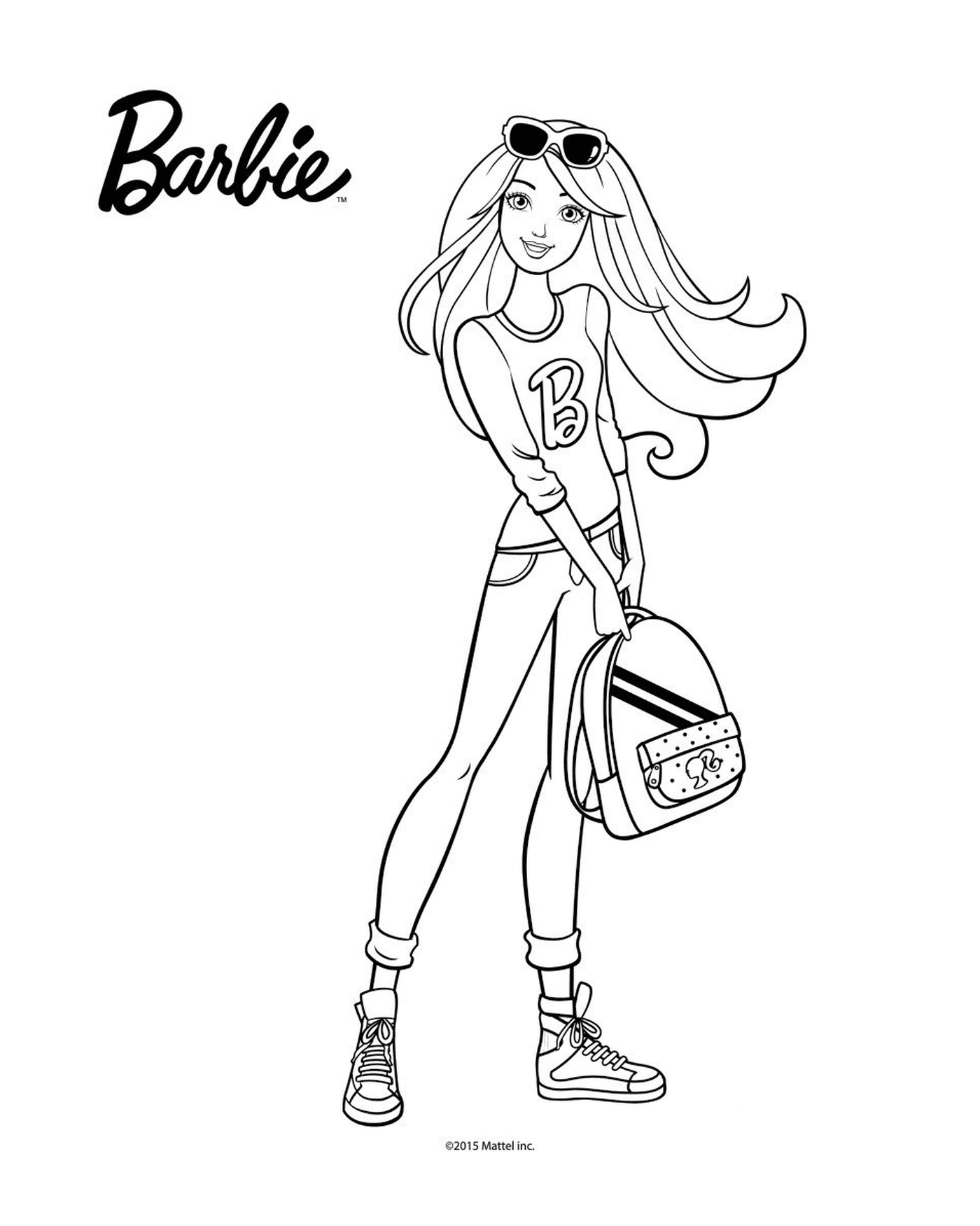   Barbie tenant un sac 