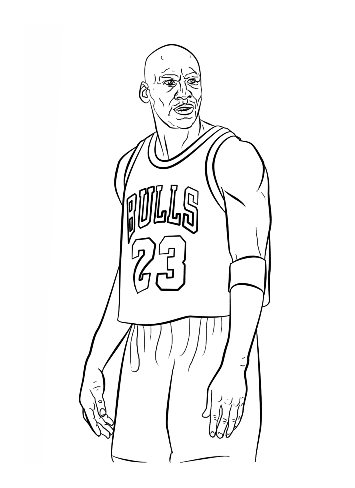   Michael Jordan, joueur de basket de la NBA 