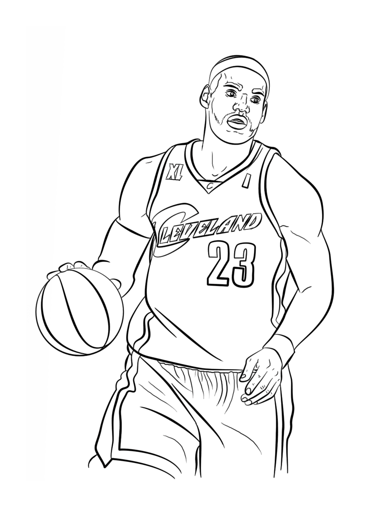  LeBron James, joueur de basket de la NBA 