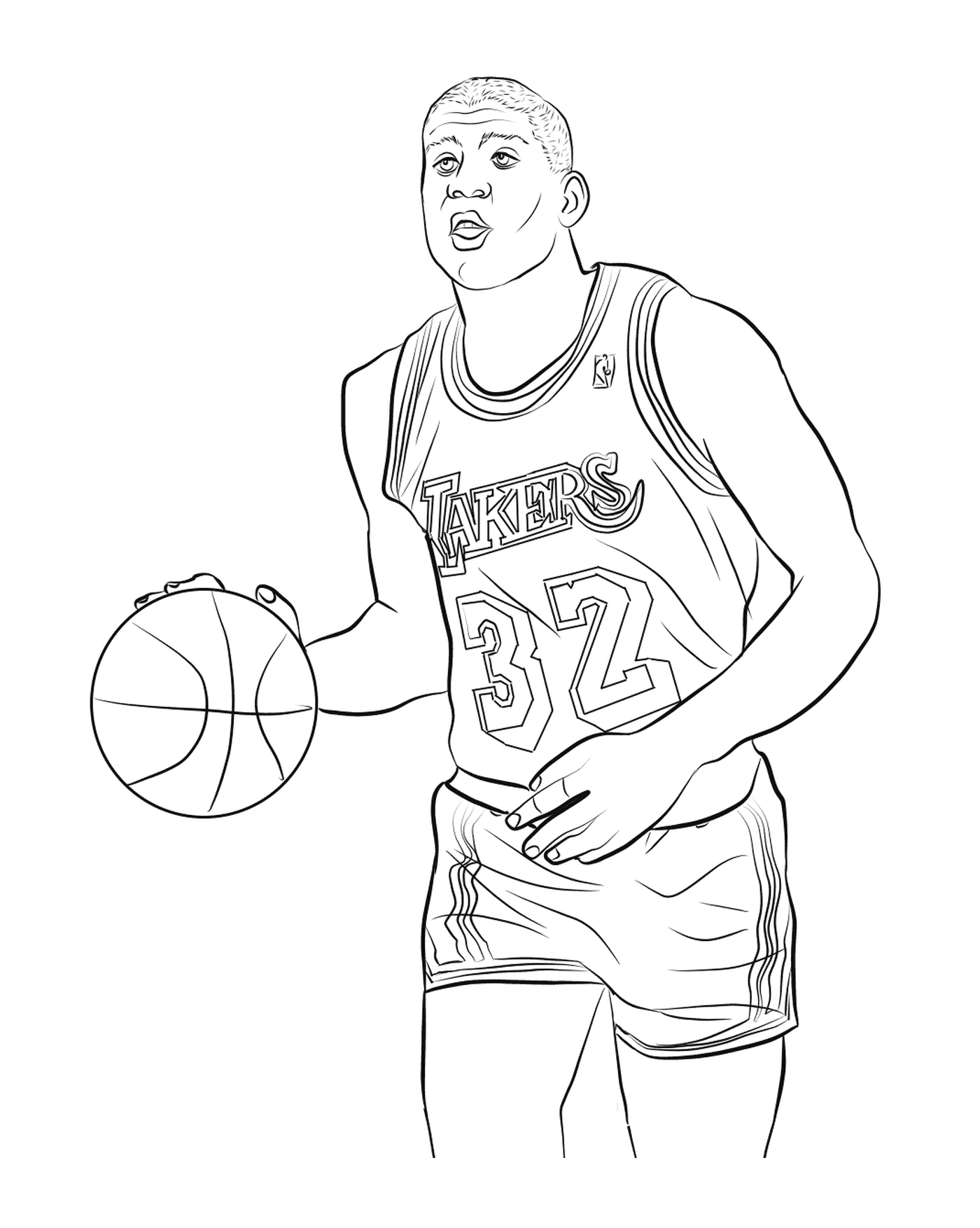   Magic Johnson, joueur de basket 