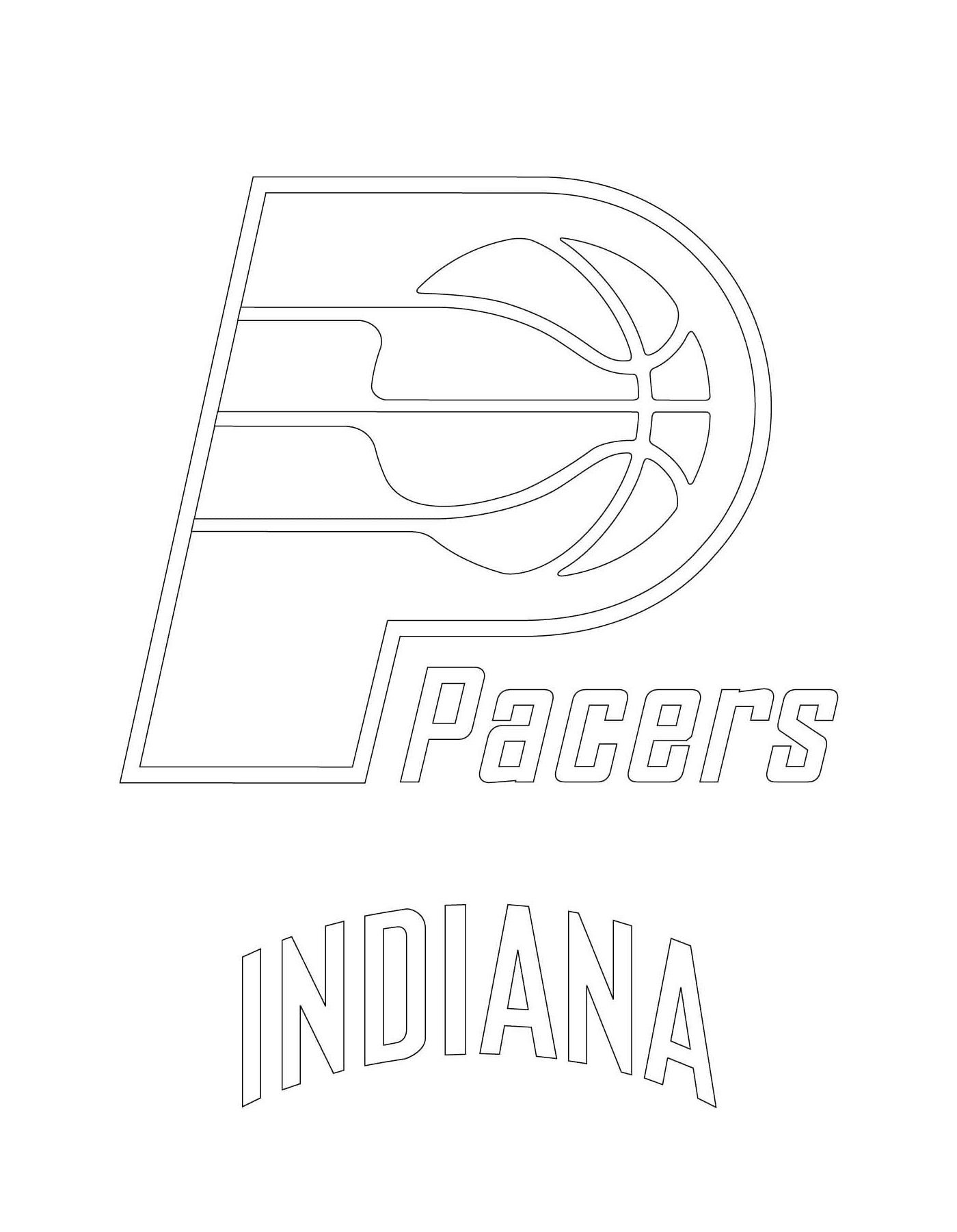   Le logo des Indiana Pacers, équipe de basketball 