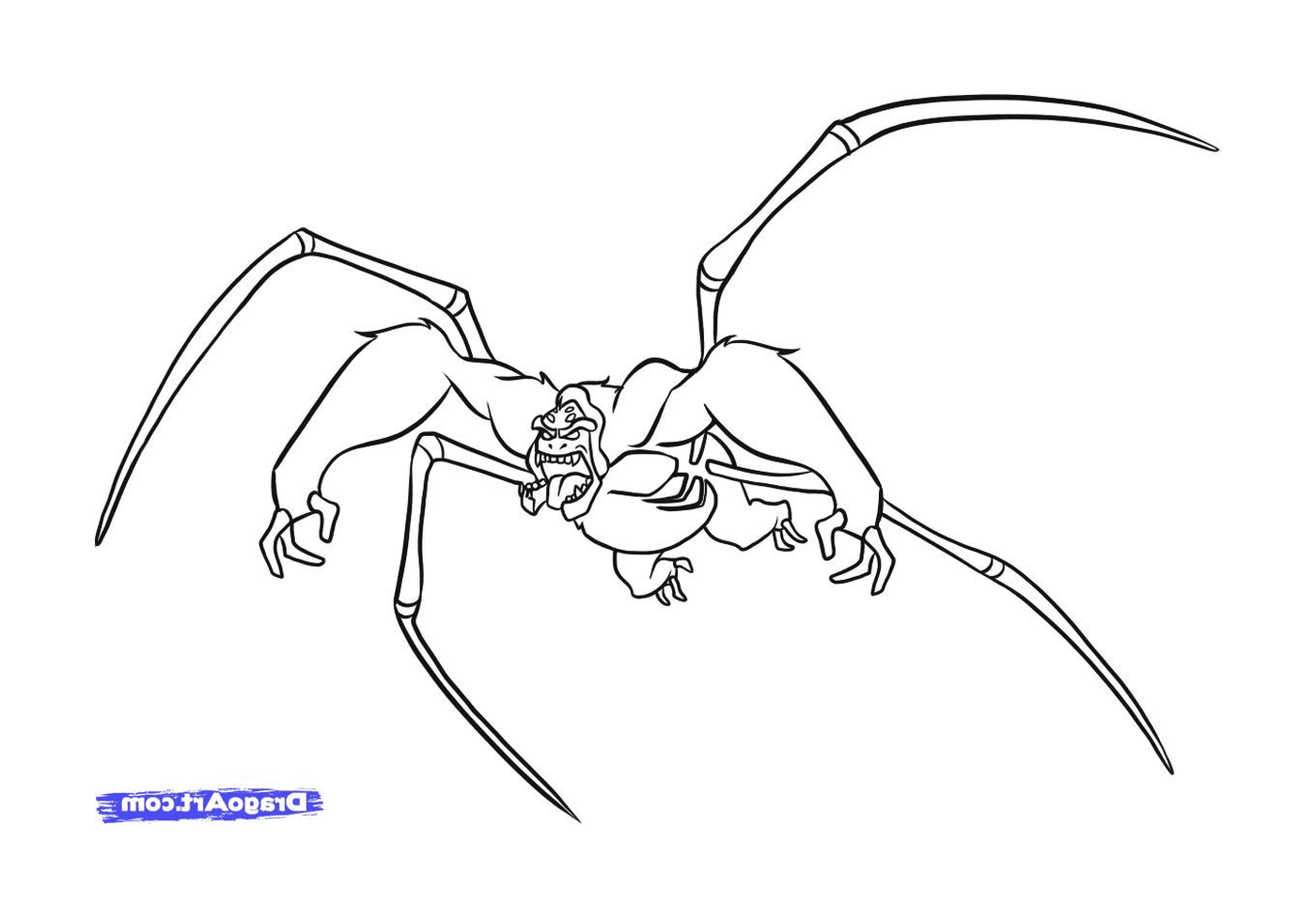   Comment dessiner une araignée de Ben 10, étape par étape 