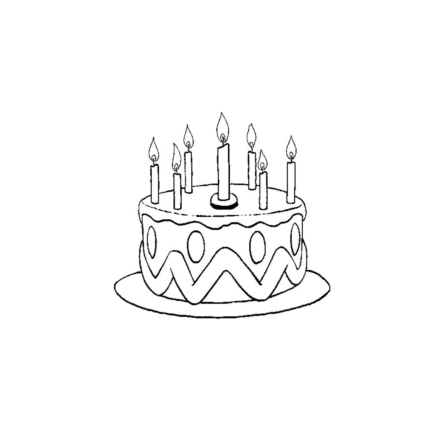   un gâteau d'anniversaire 