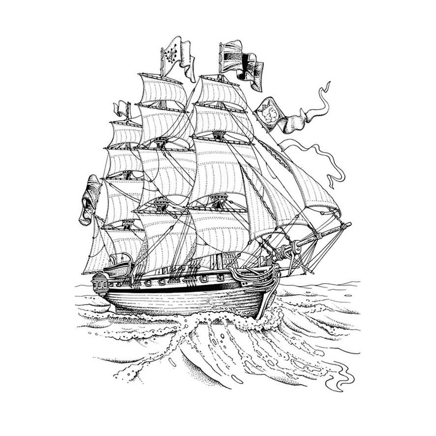   Le bateau du capitaine Crochet 