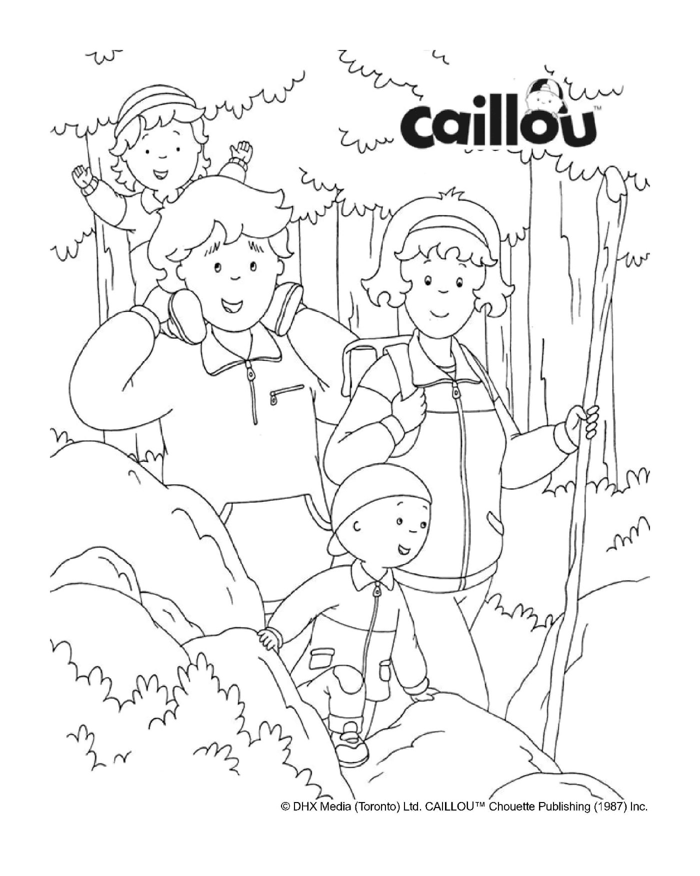   Une randonnée automnale en famille avec Caillou 