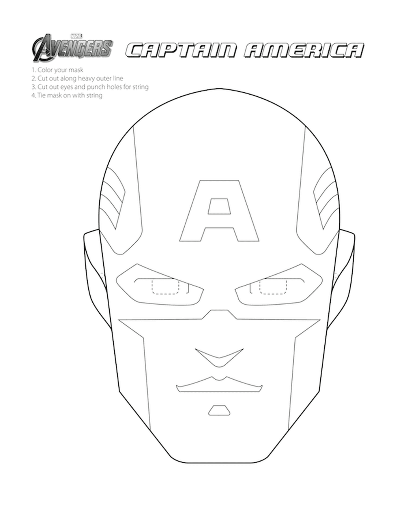   Un masque de Captain America 