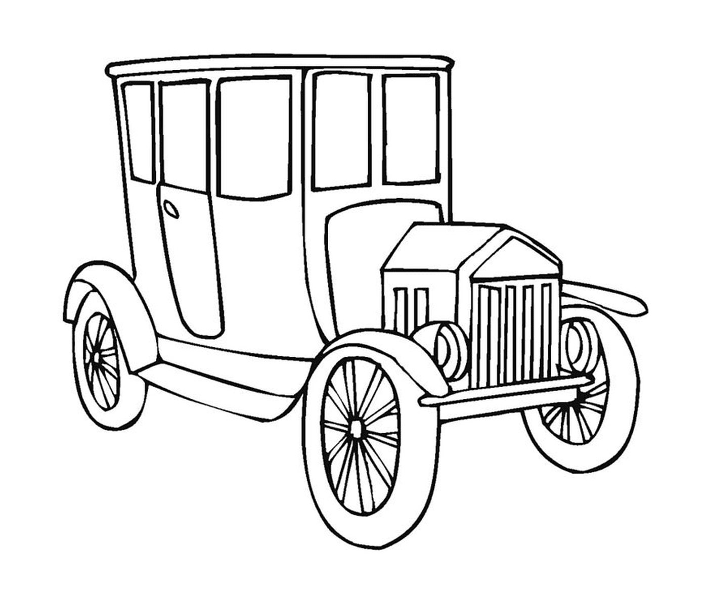   Ancienne voiture dessinée 