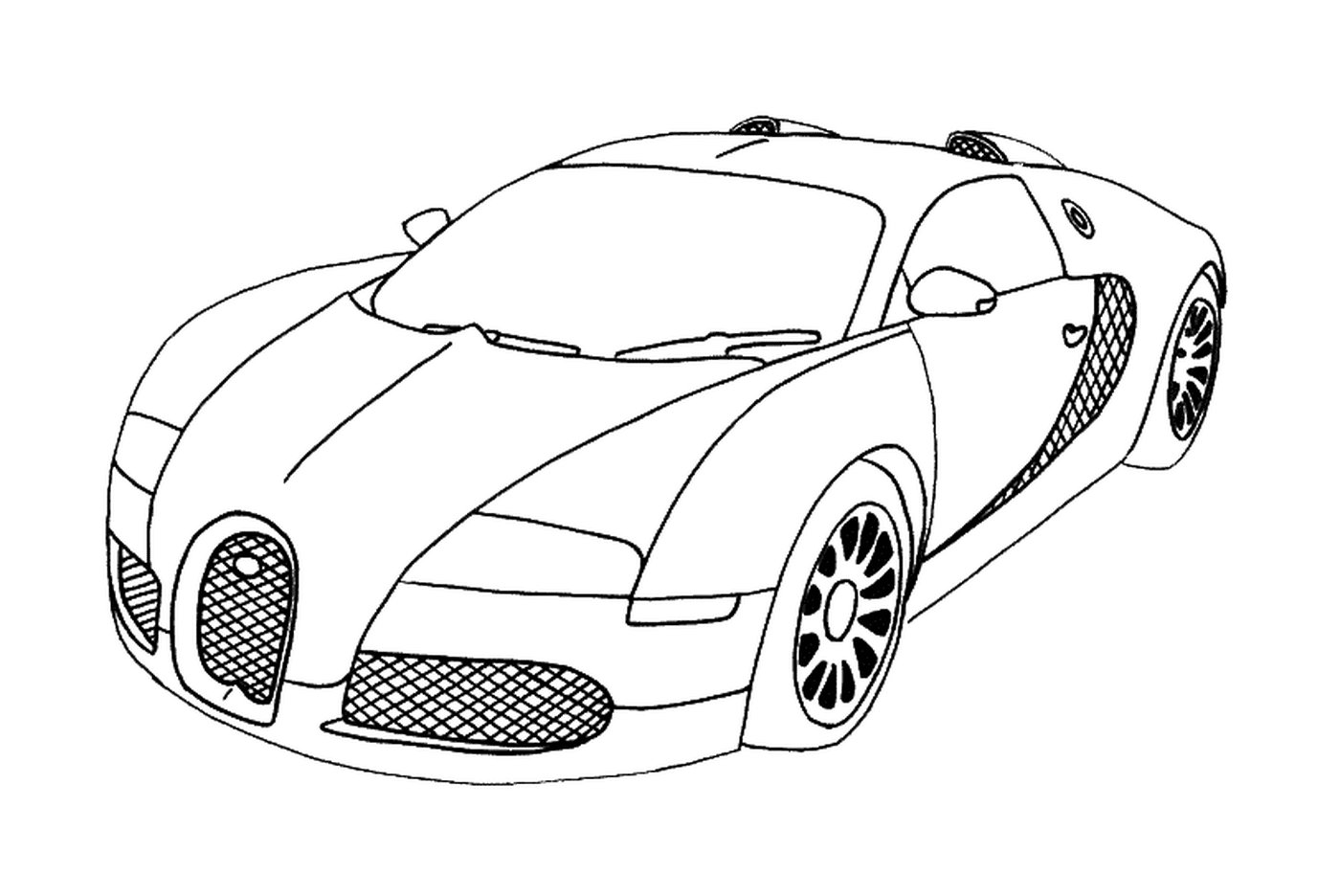   Bugatti à colorier 