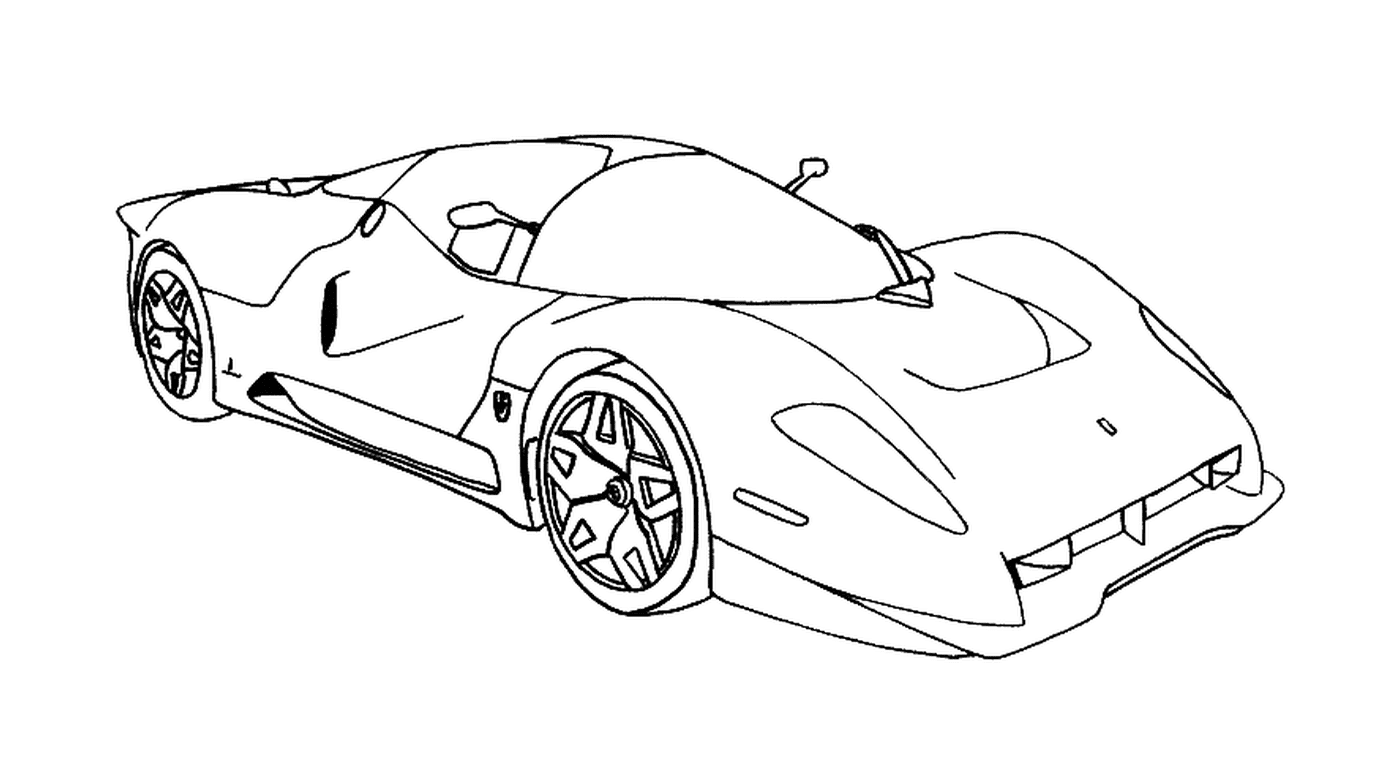   Ferrari à colorier 