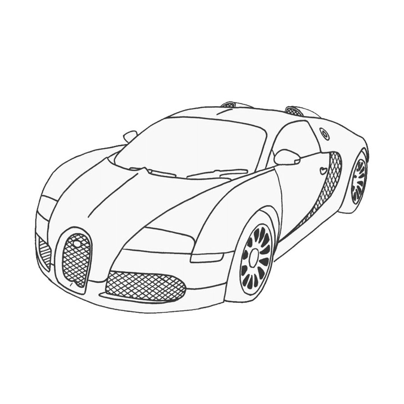   Bugatti Veyron Super Sport bleue 