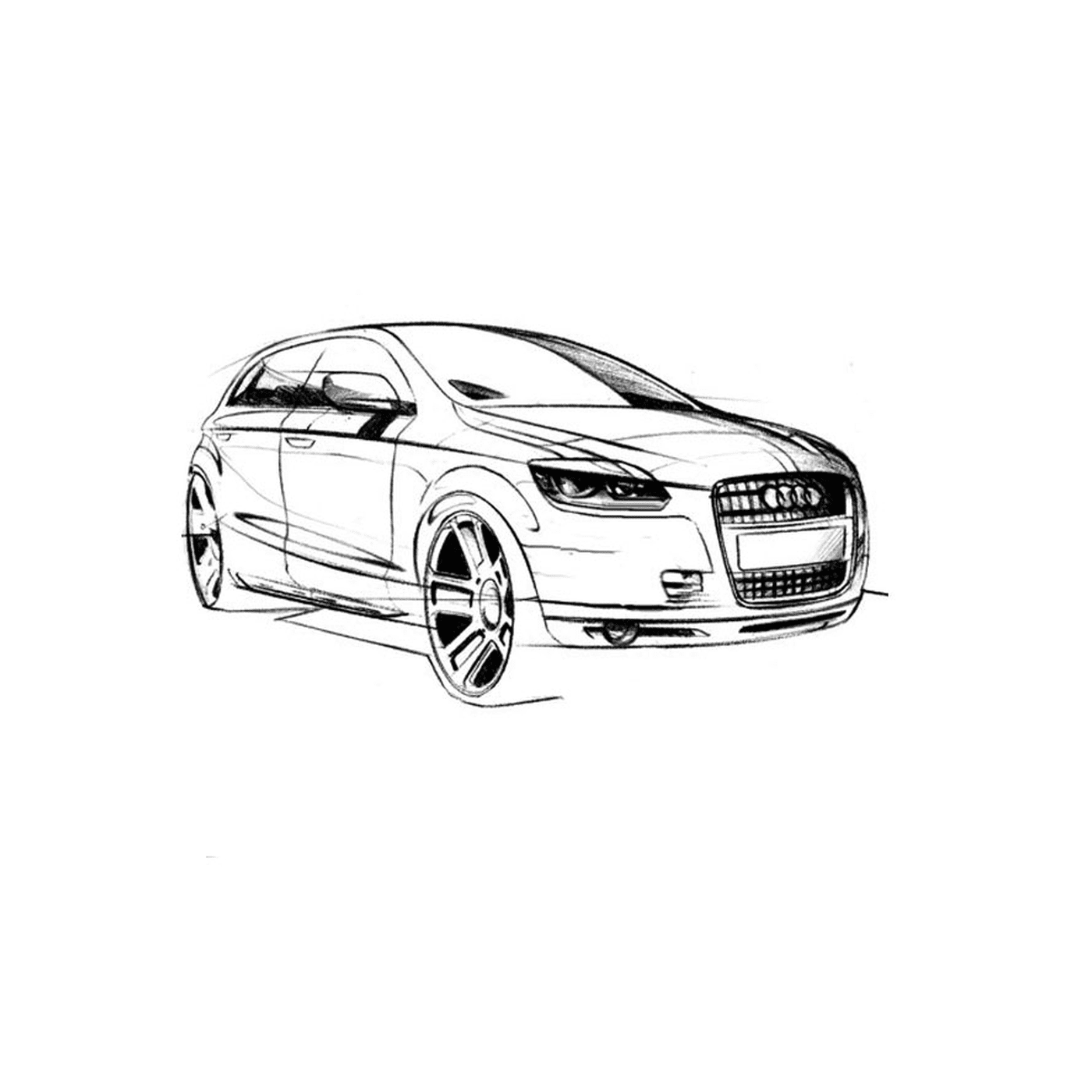  Voiture Audi Q5 moderne 