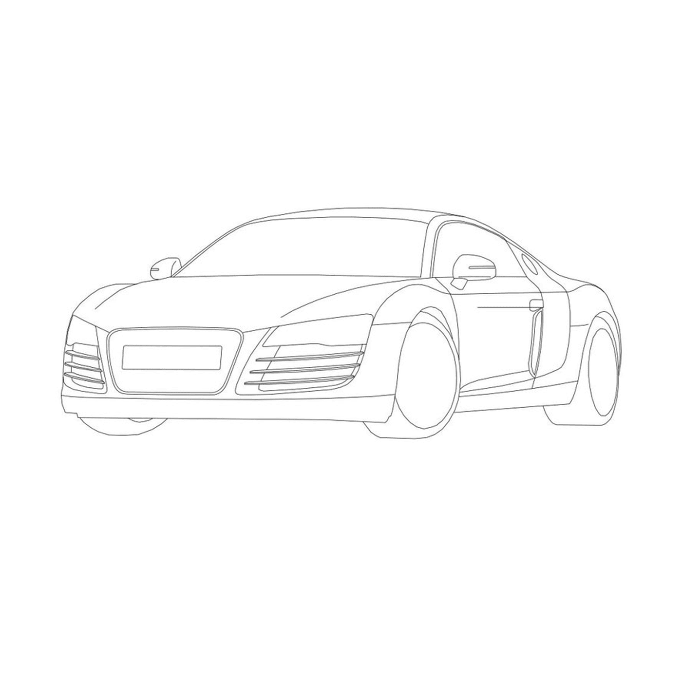   Voiture Audi R8 dessinée 