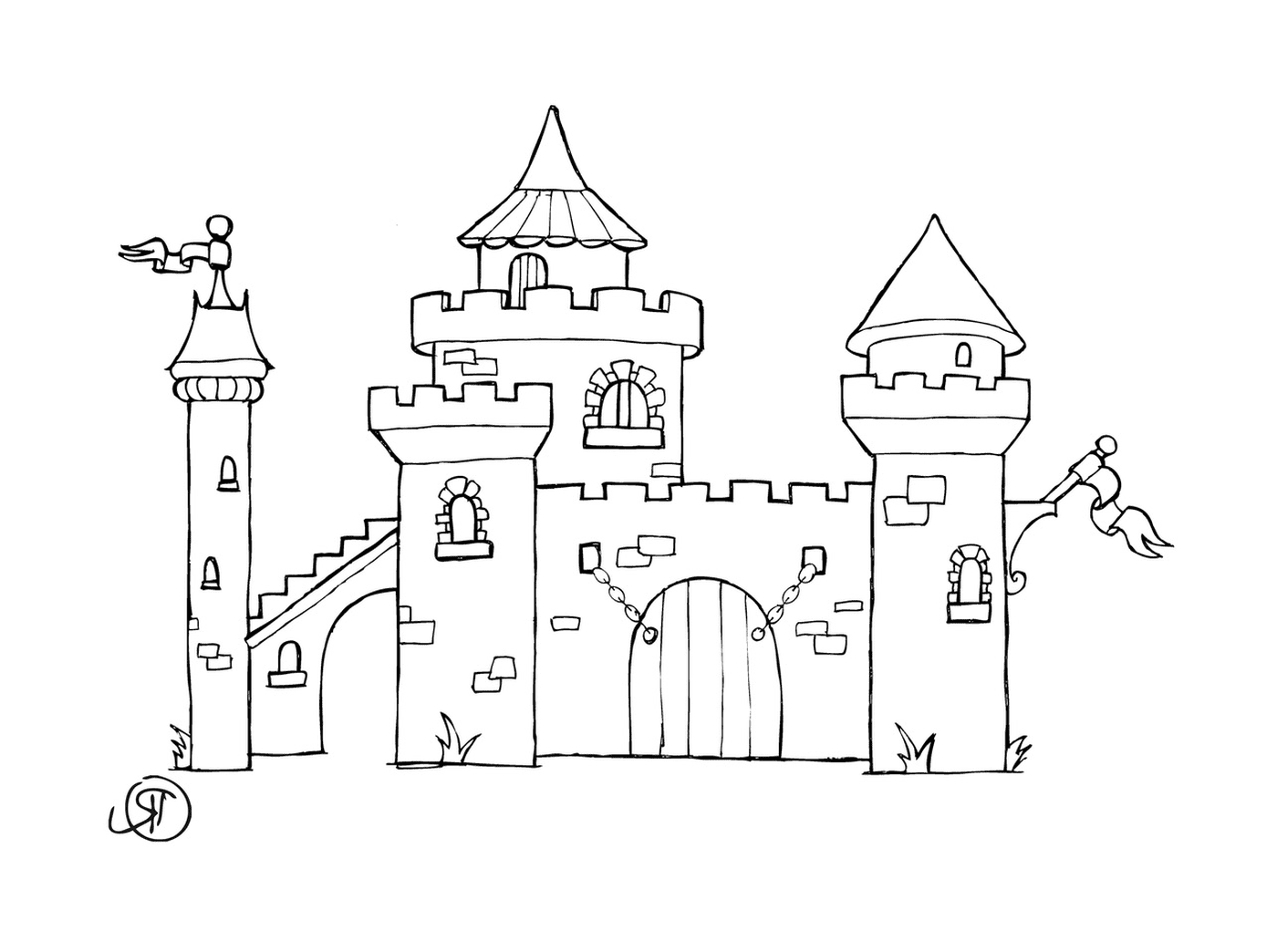   Château majestueux et imposant 