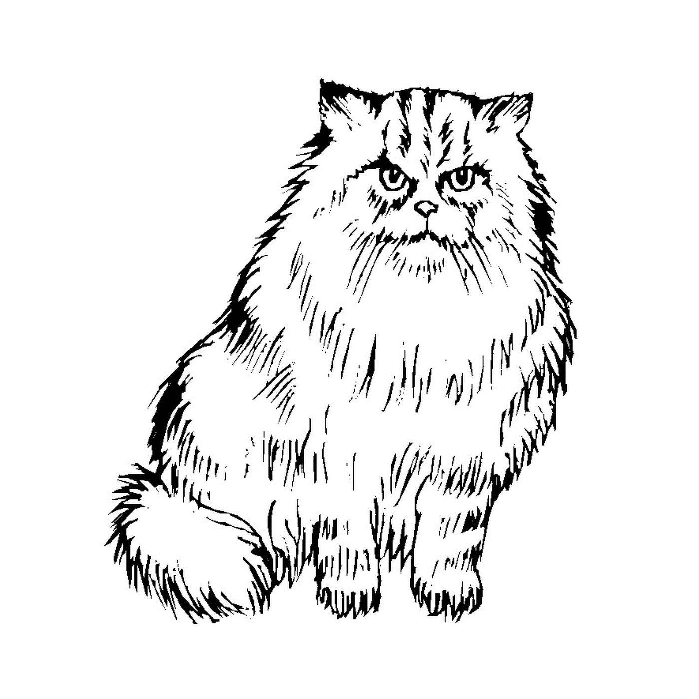   Un adorable chaton persan 