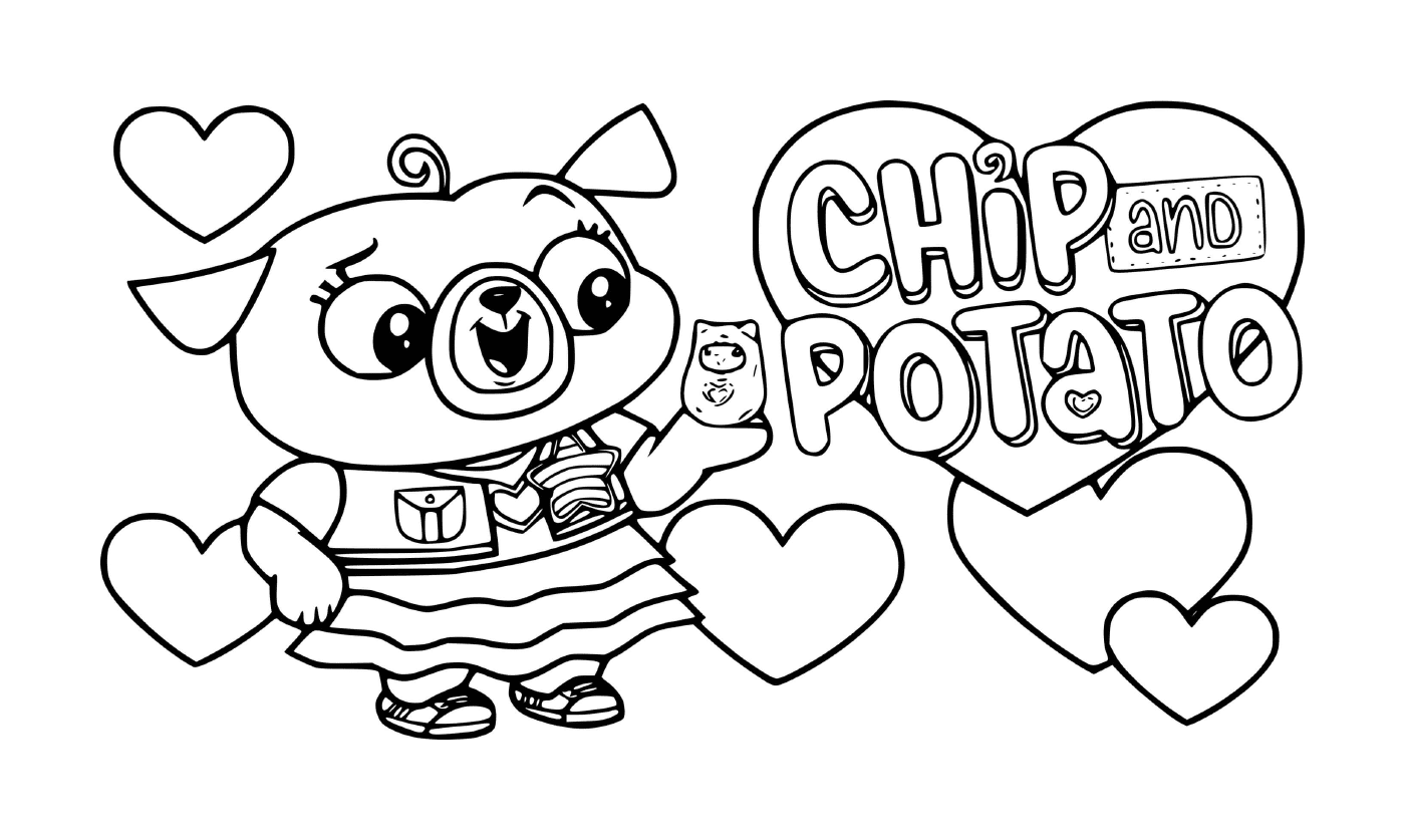   Chip Pug et son jouet 